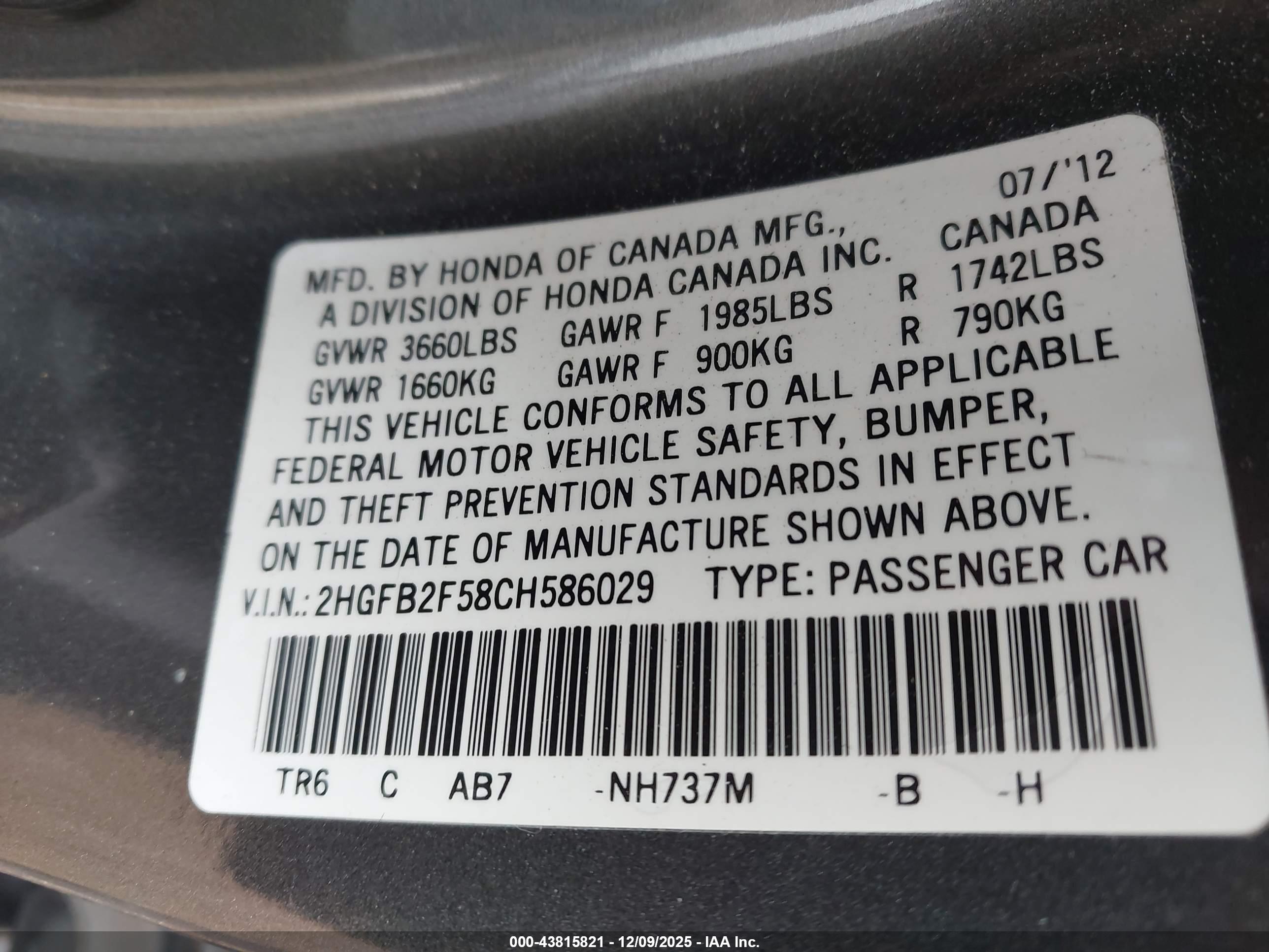 HONDA CIVIC image 9