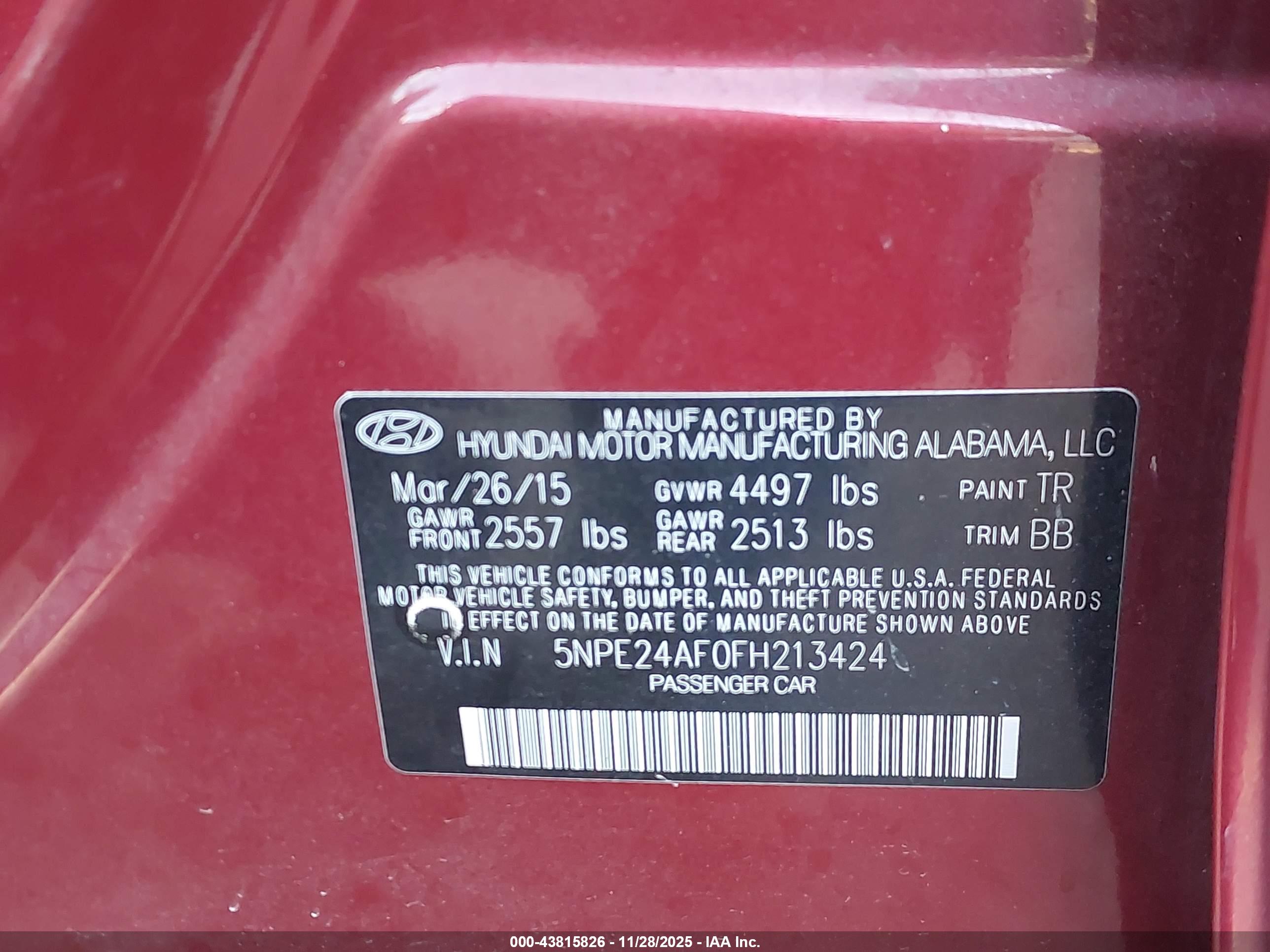 HYUNDAI SONATA image 9