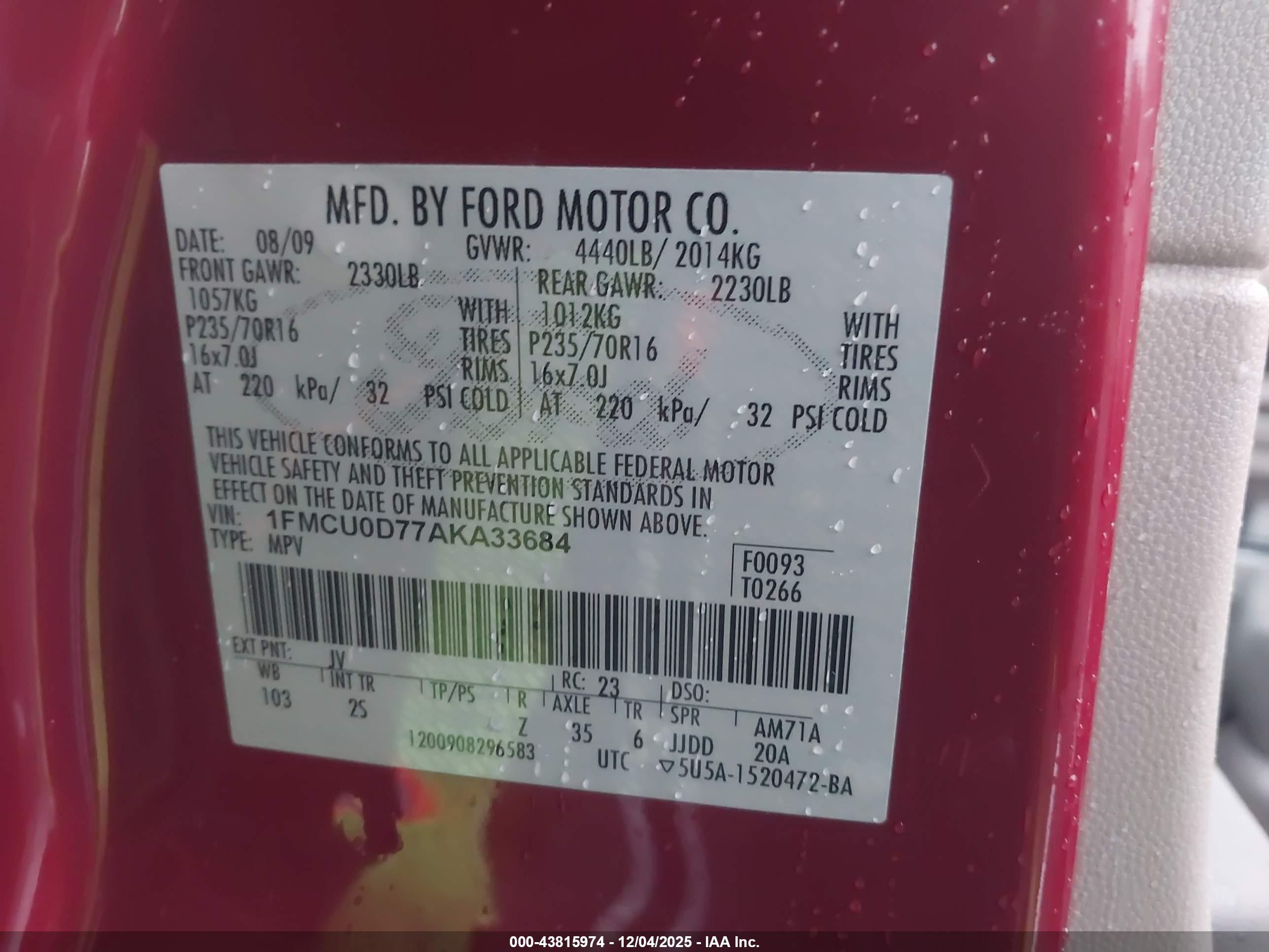 FORD ESCAPE image 9