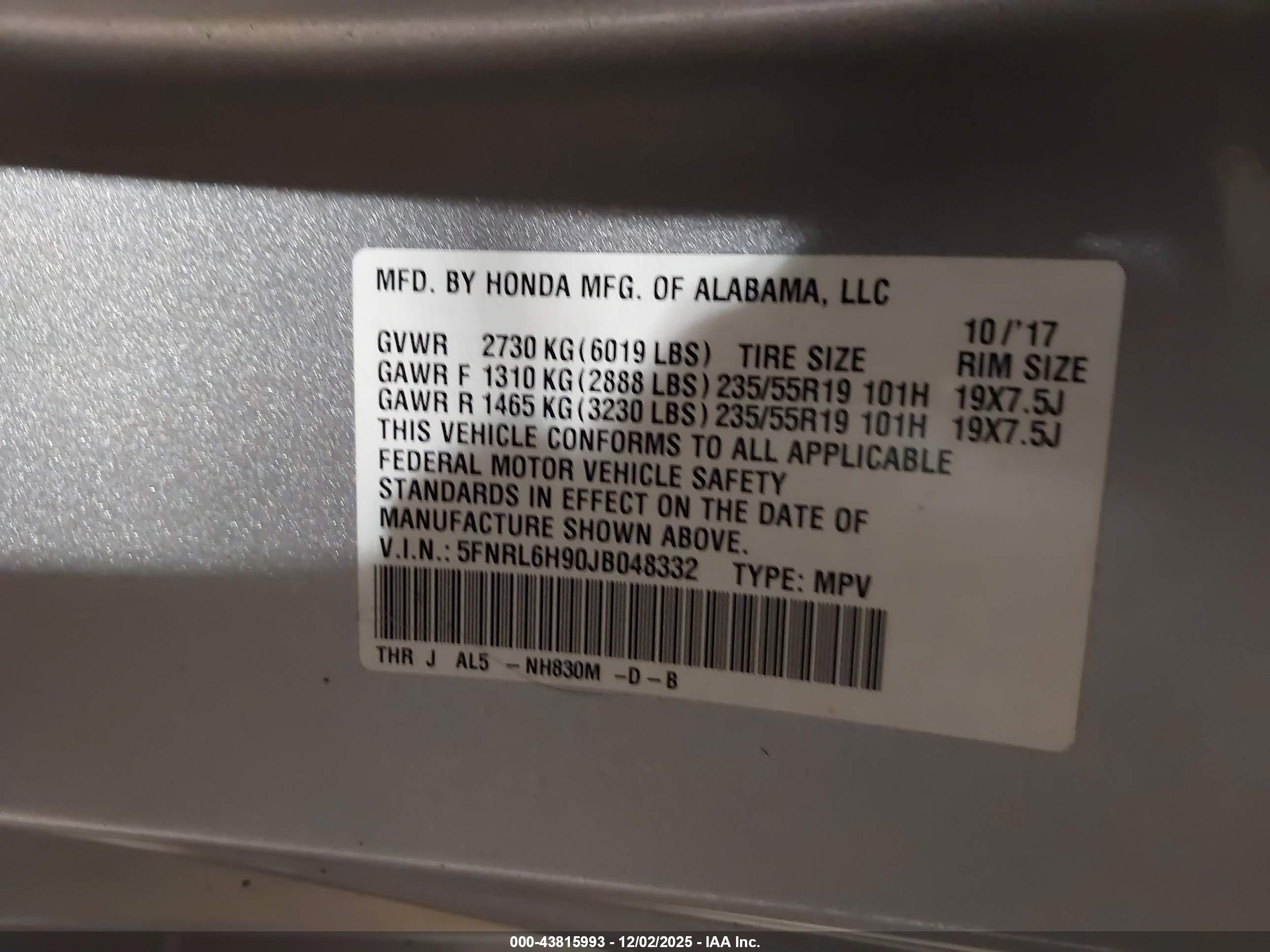 HONDA ODYSSEY image 9