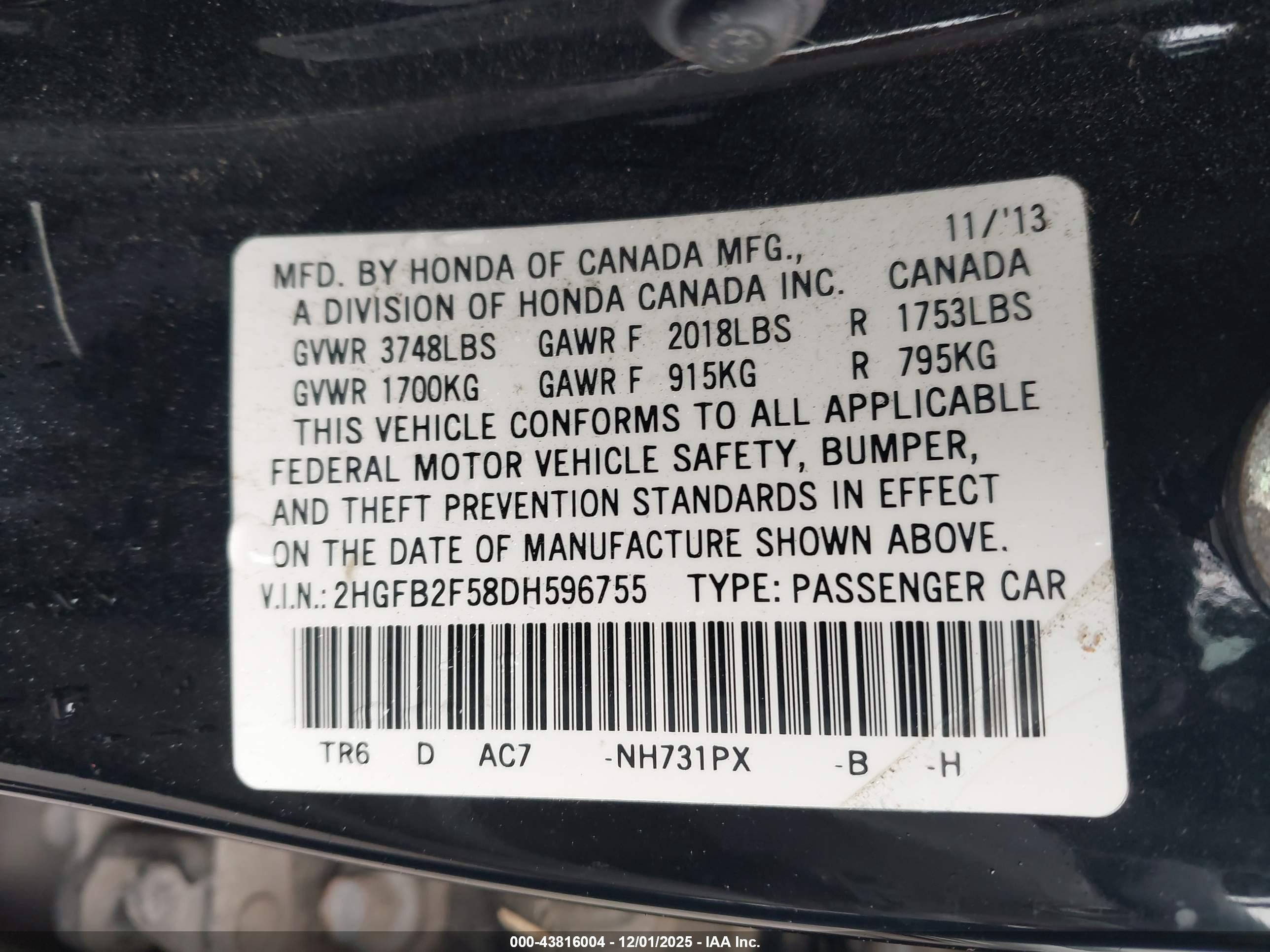 HONDA CIVIC image 9
