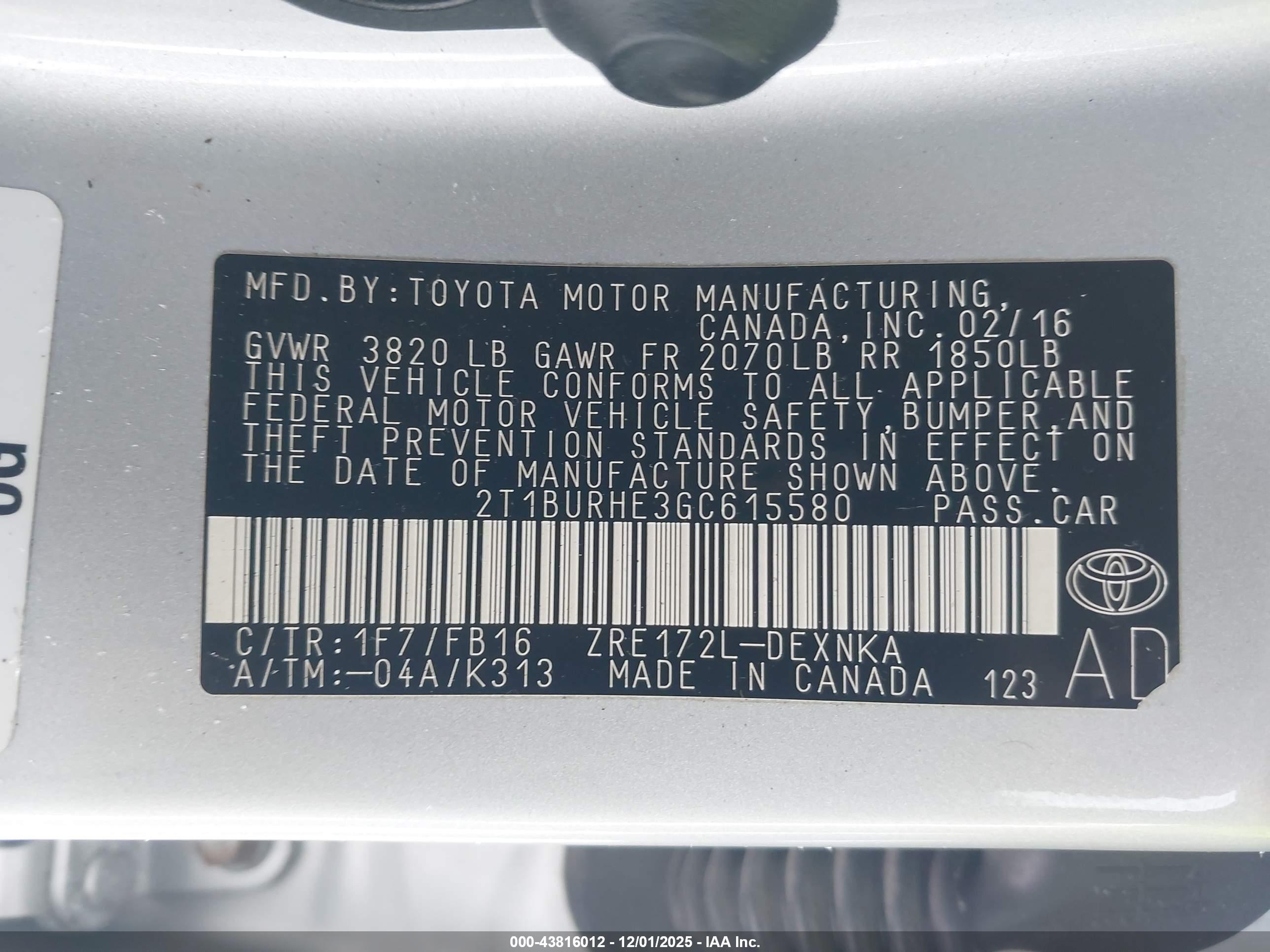 TOYOTA COROLLA image 9
