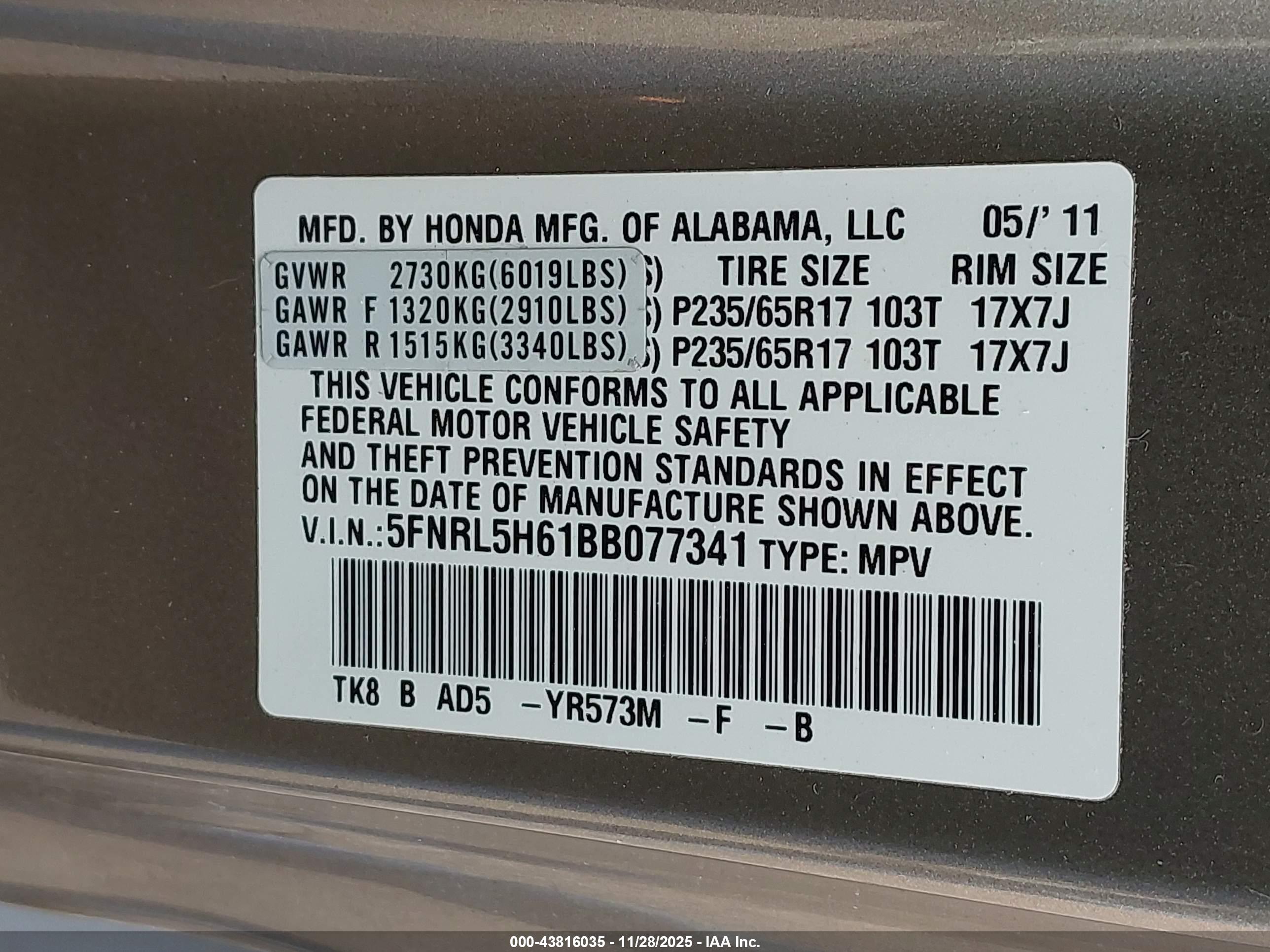 HONDA ODYSSEY image 9