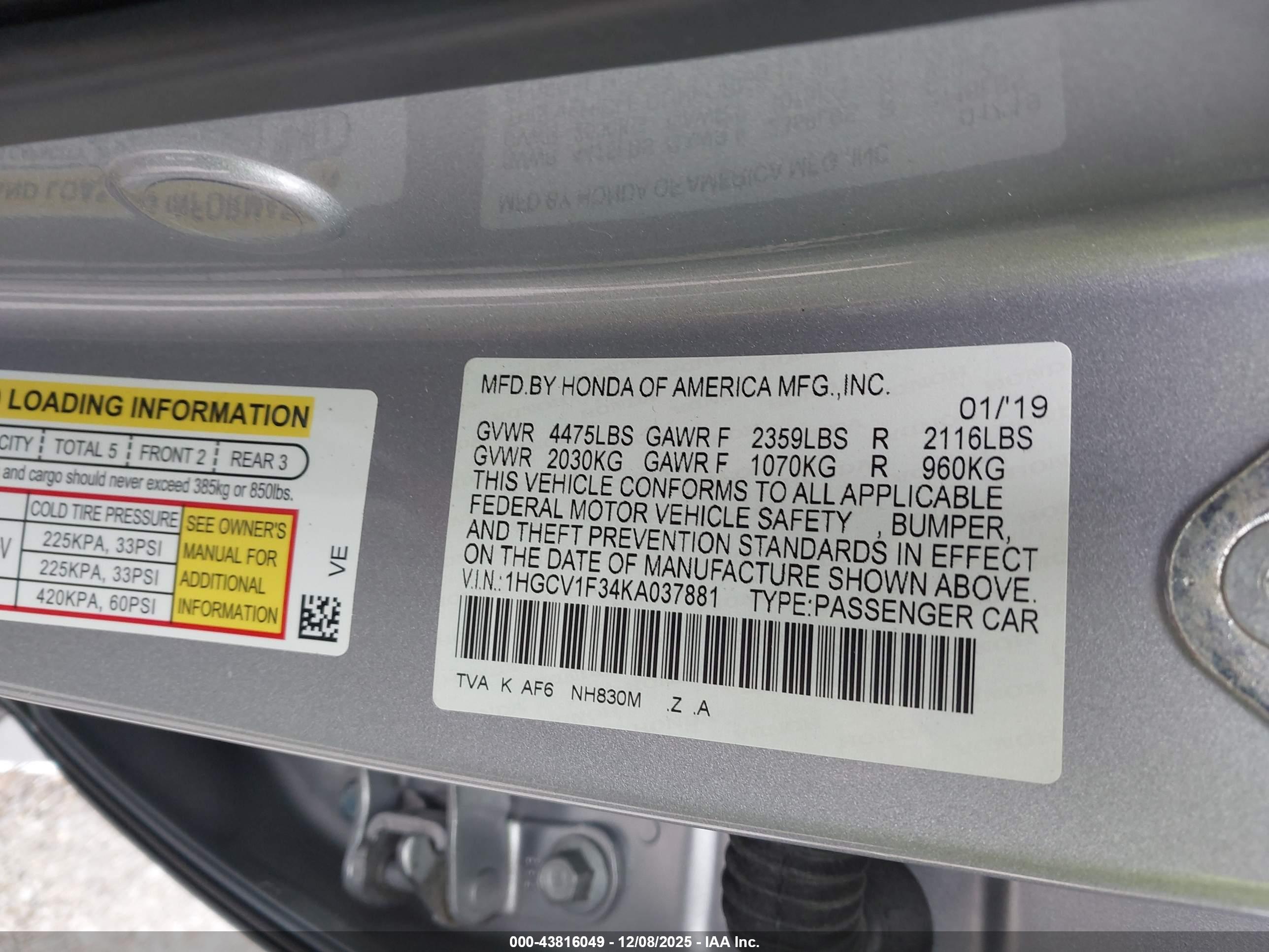 HONDA ACCORD image 9