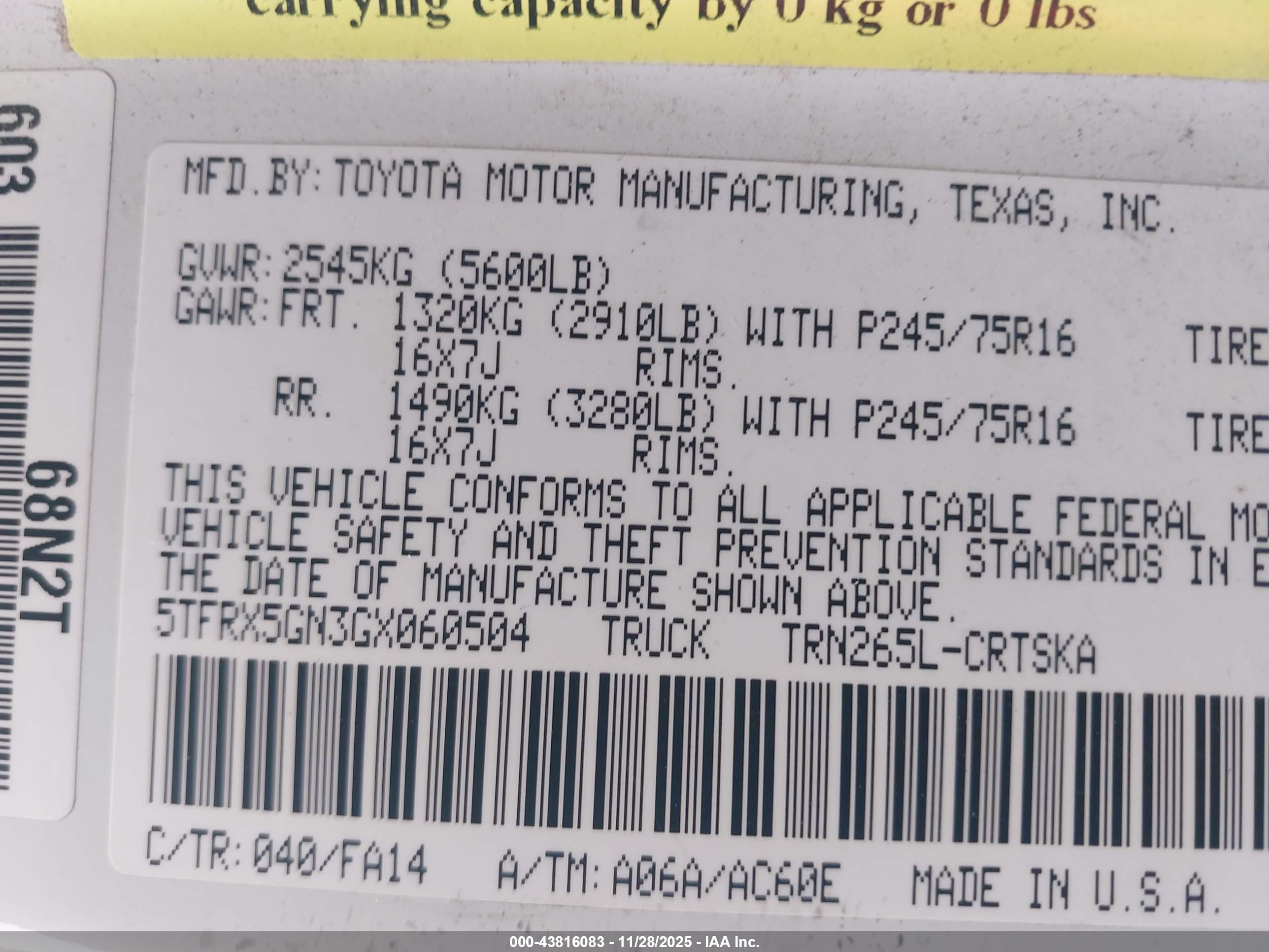 TOYOTA TACOMA image 9
