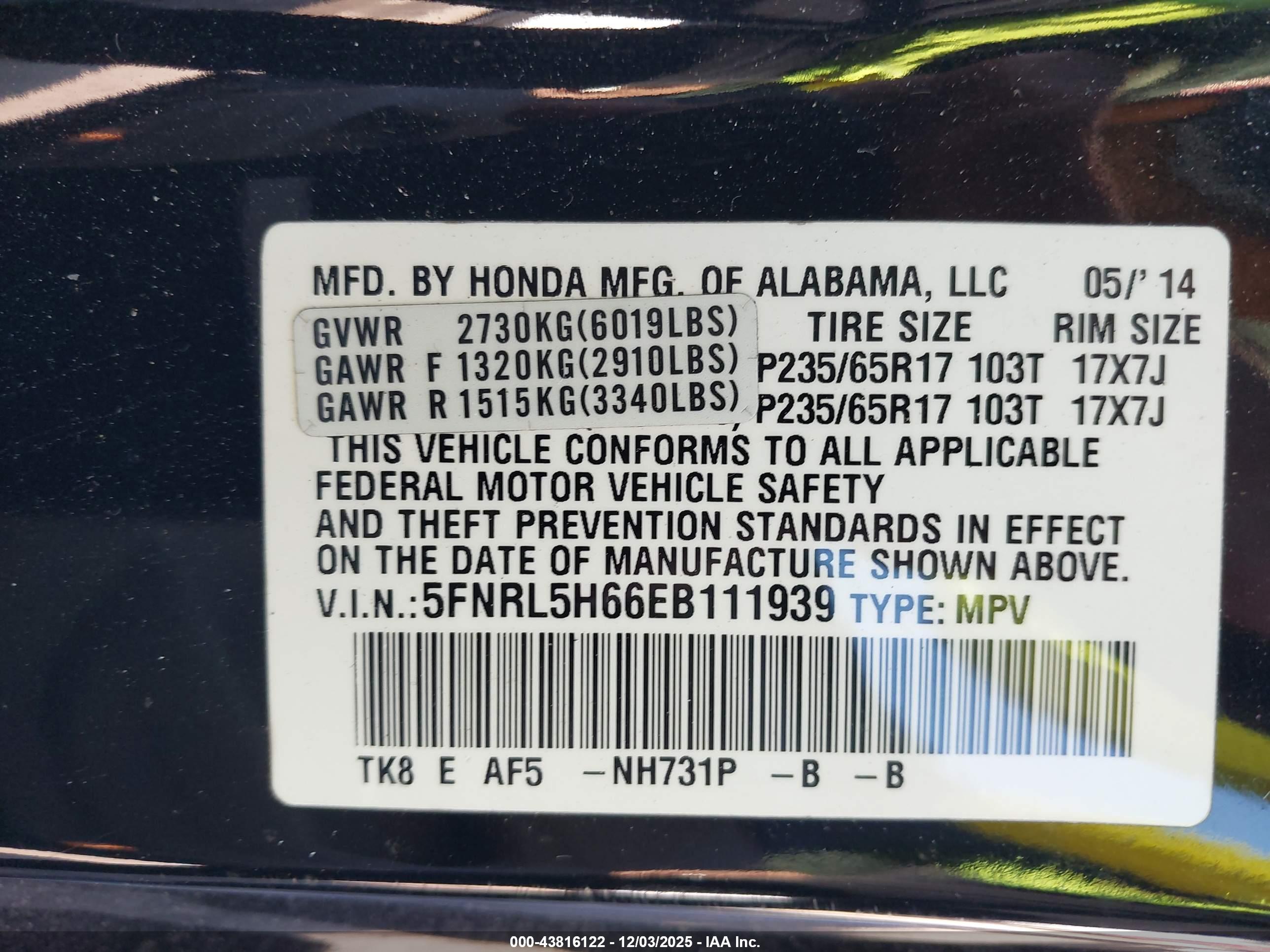 HONDA ODYSSEY image 9