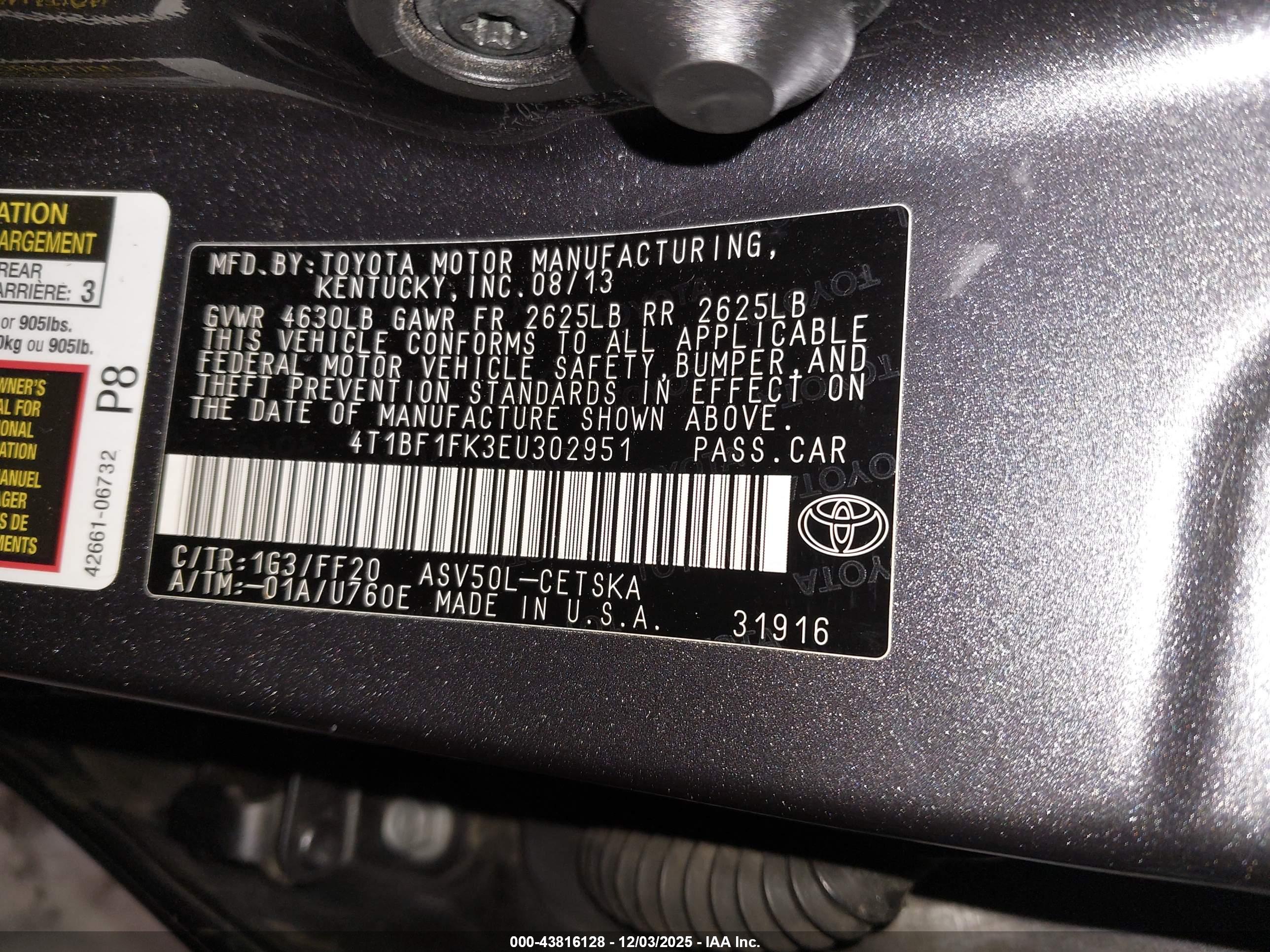 TOYOTA CAMRY image 9