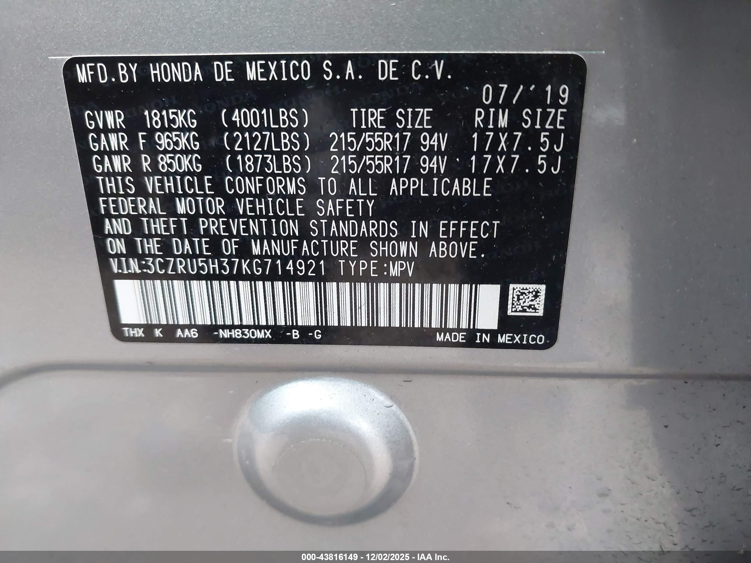 HONDA HR-V image 9