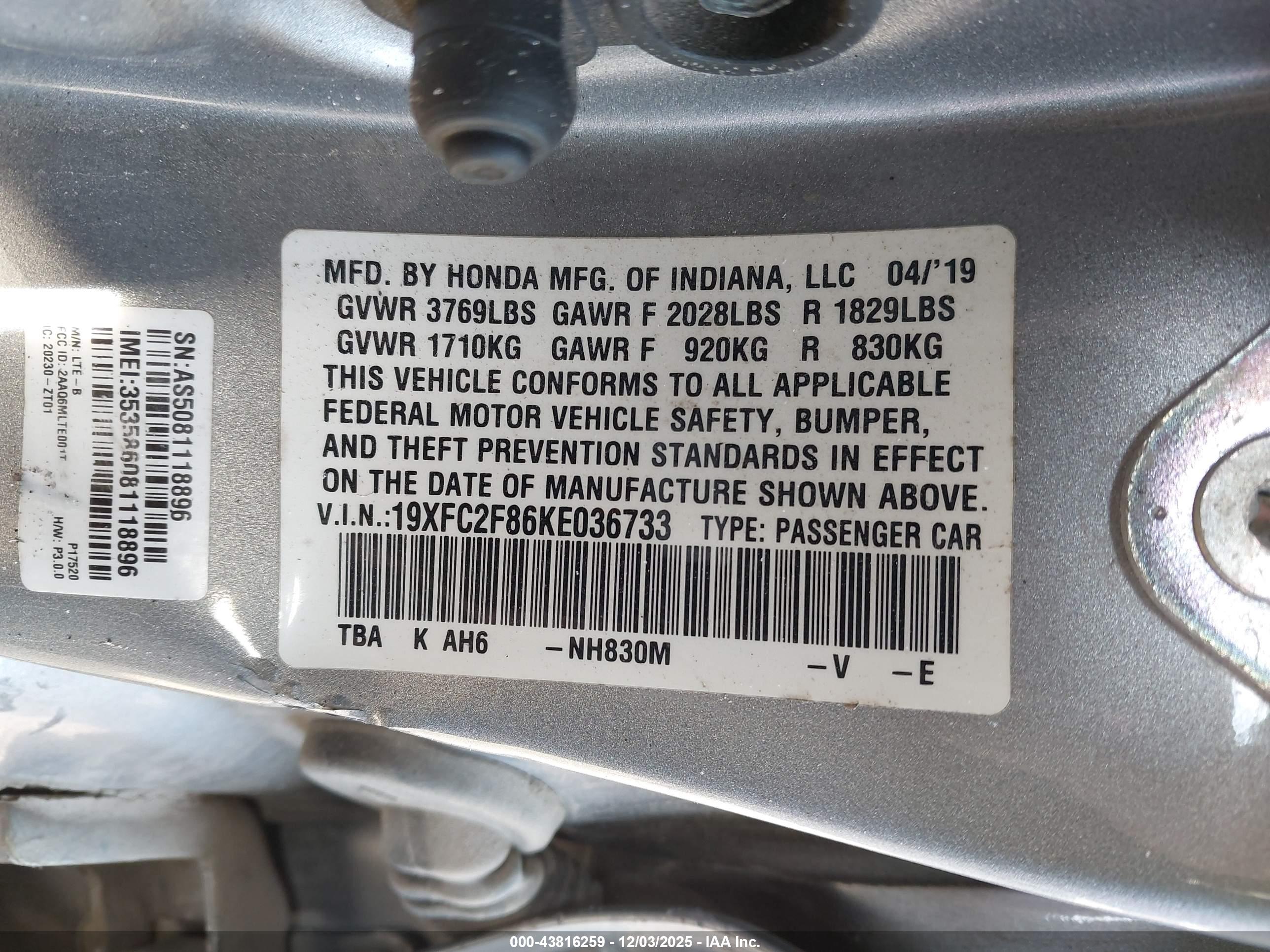HONDA CIVIC image 9