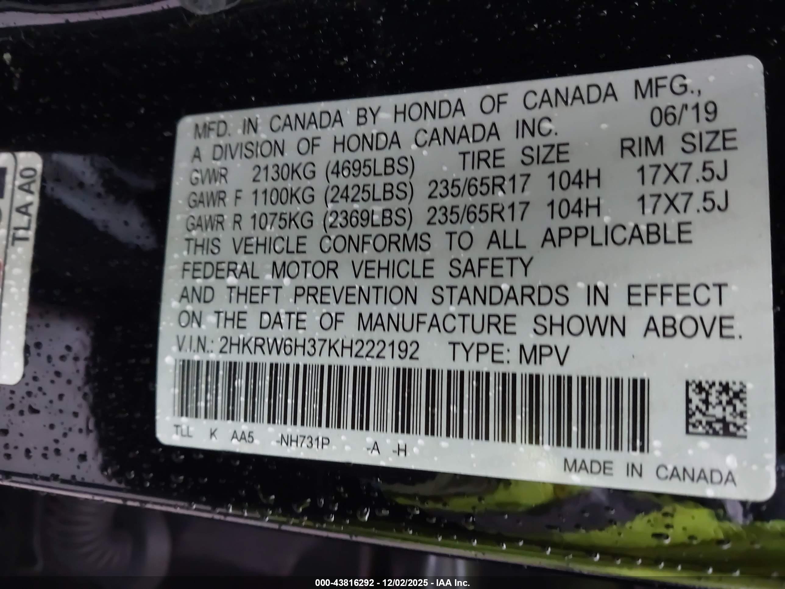 HONDA CR-V image 9