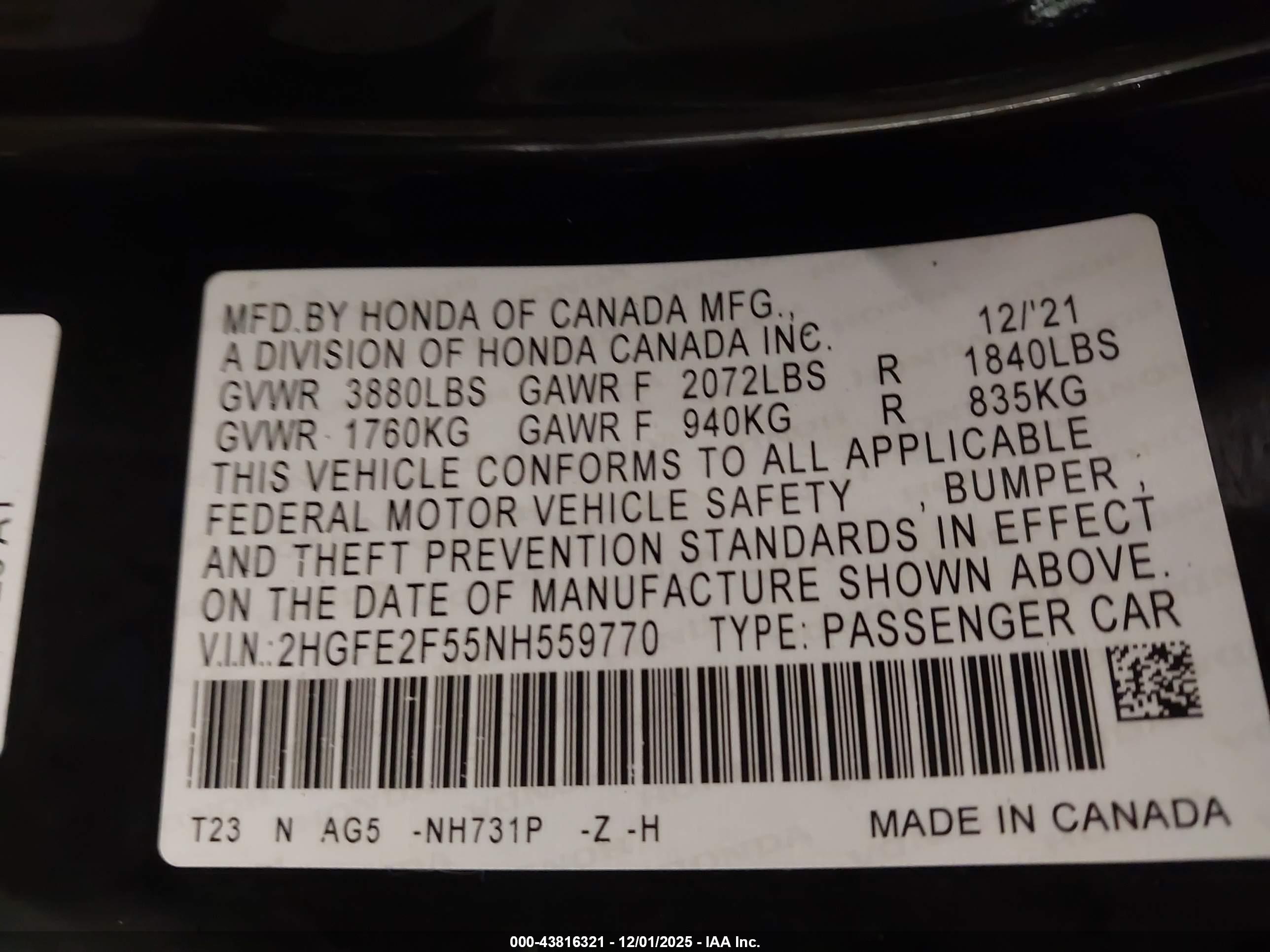 HONDA CIVIC image 9
