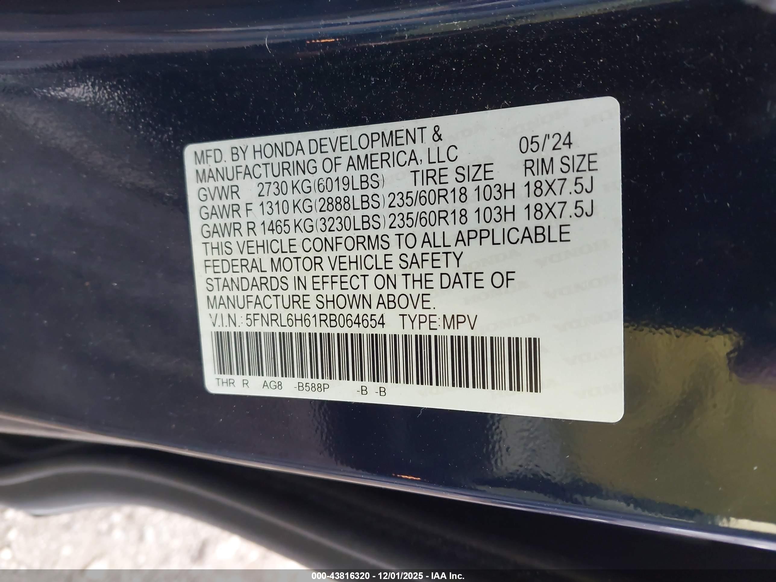HONDA ODYSSEY image 9