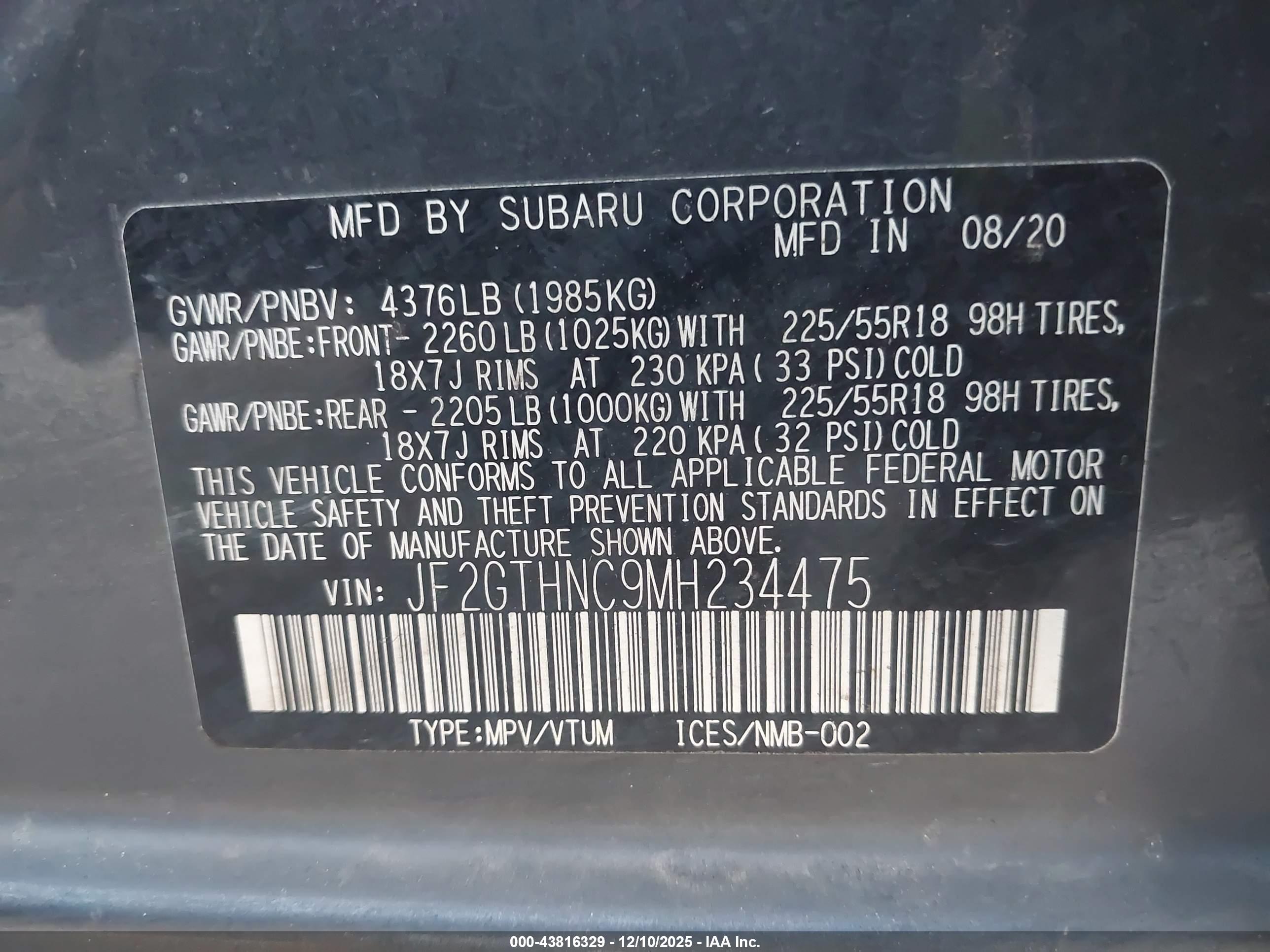 SUBARU CROSSTREK image 9