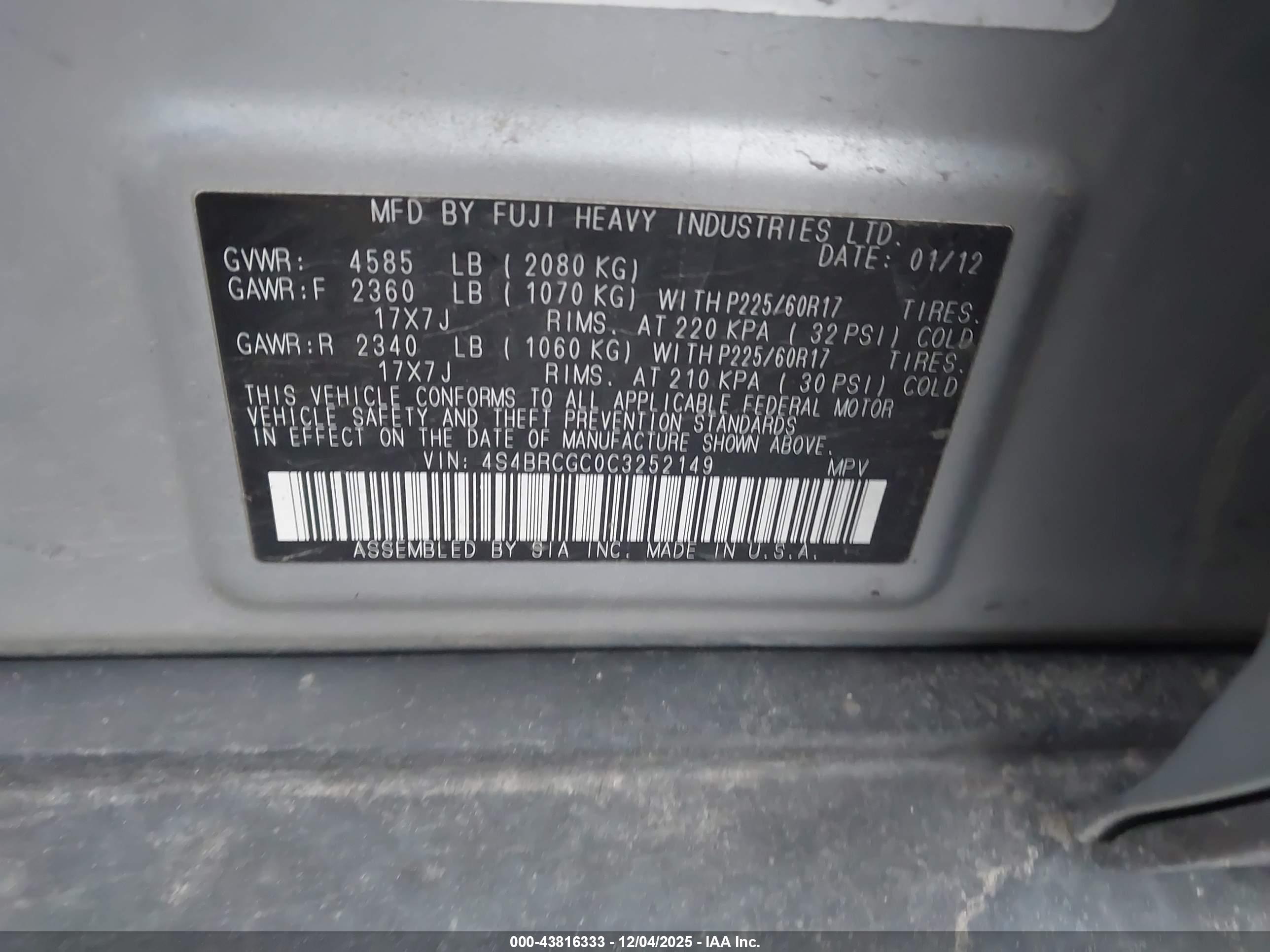 SUBARU OUTBACK image 9