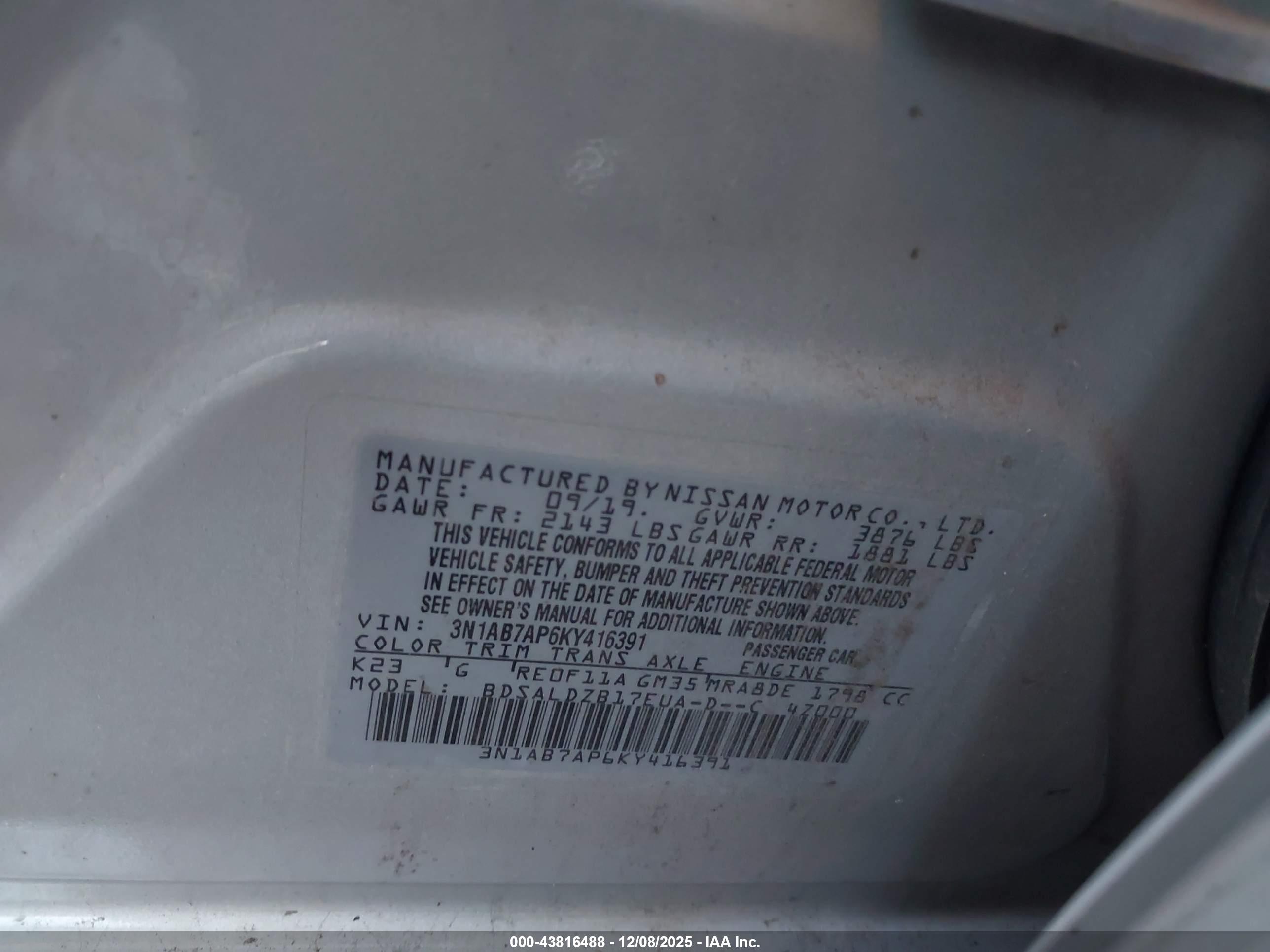 NISSAN SENTRA image 9