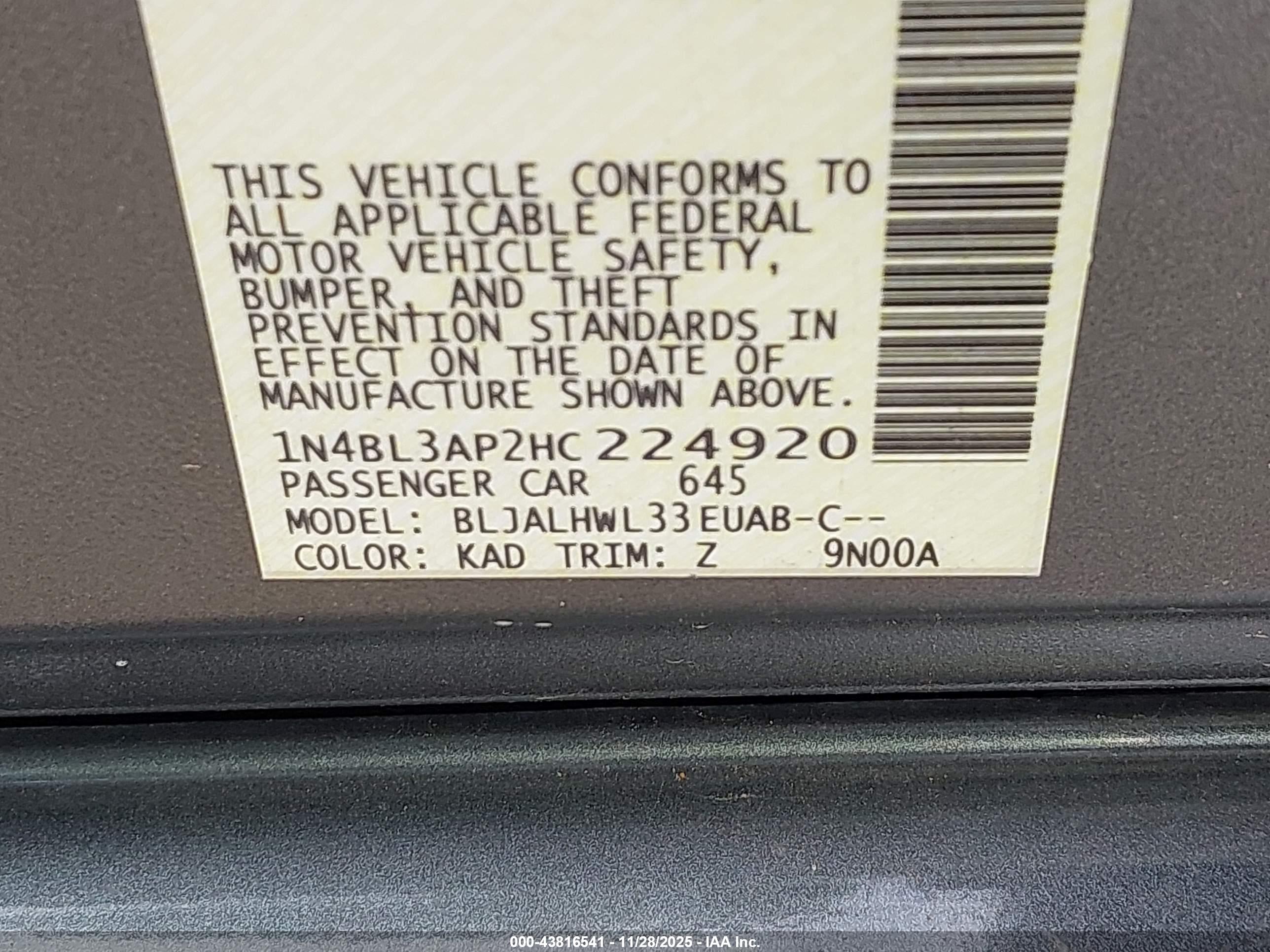 NISSAN ALTIMA image 9