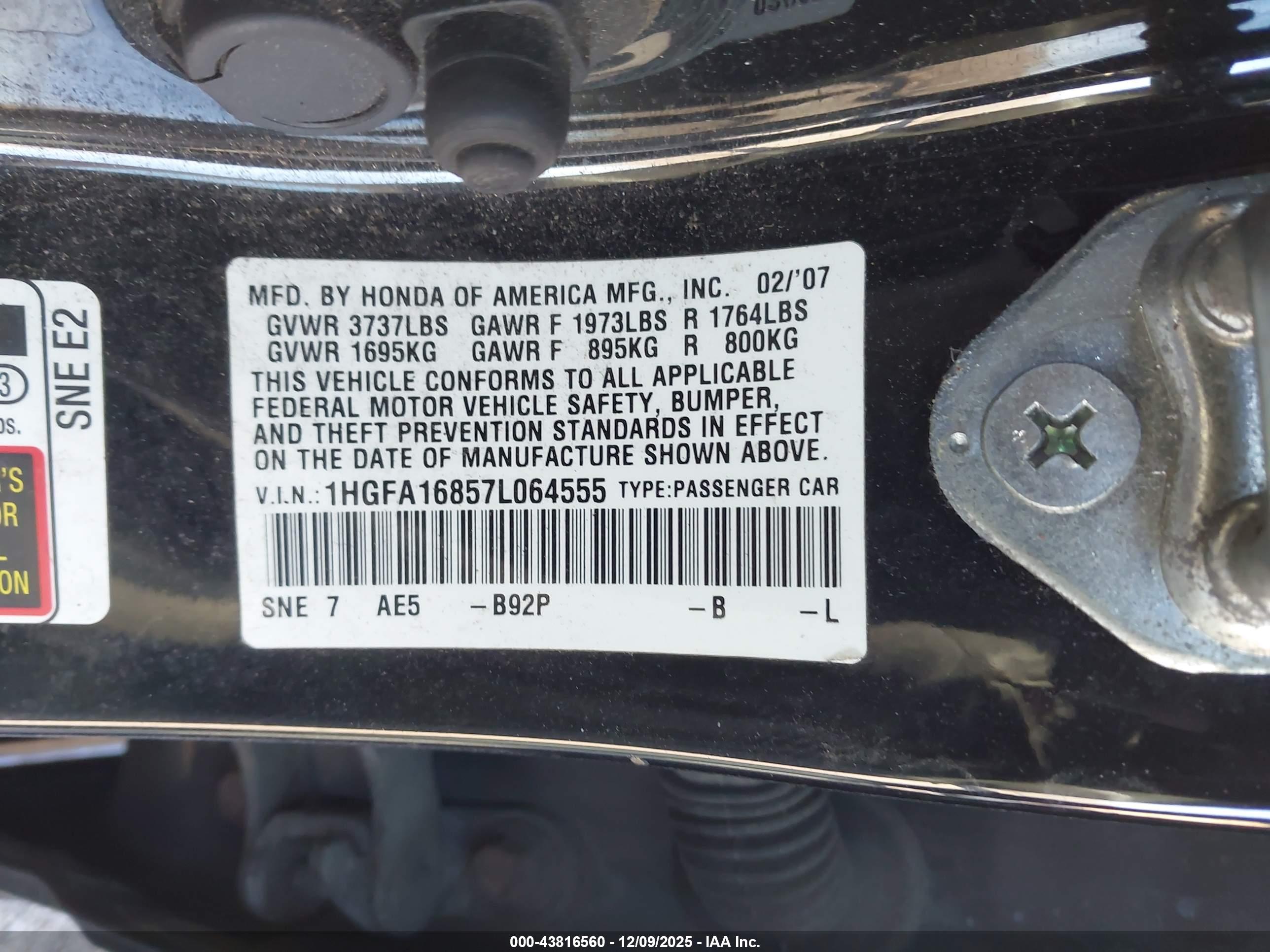 HONDA CIVIC image 9