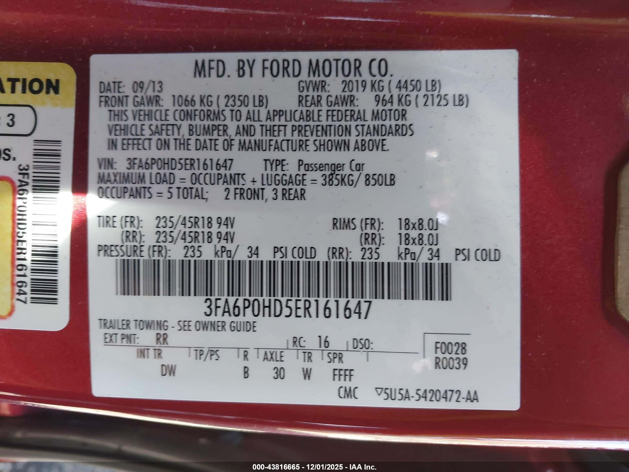 FORD FUSION image 9