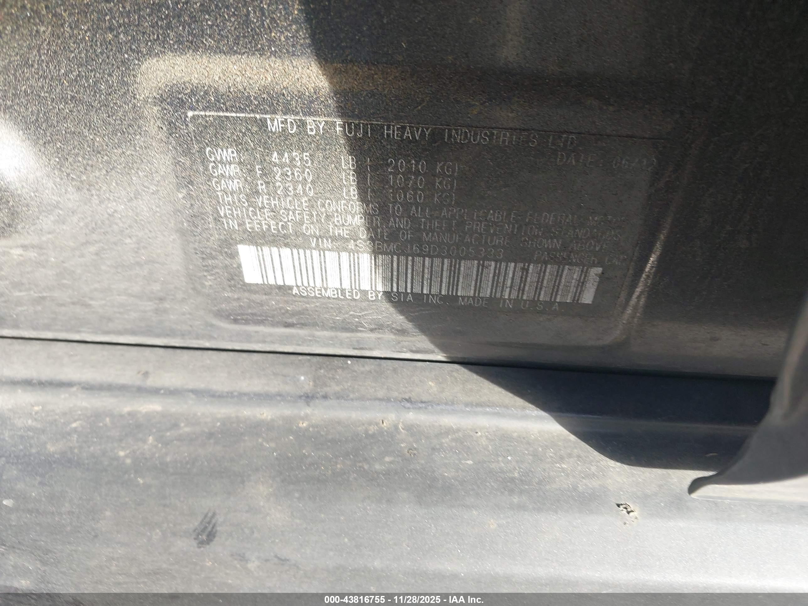 SUBARU LEGACY image 9