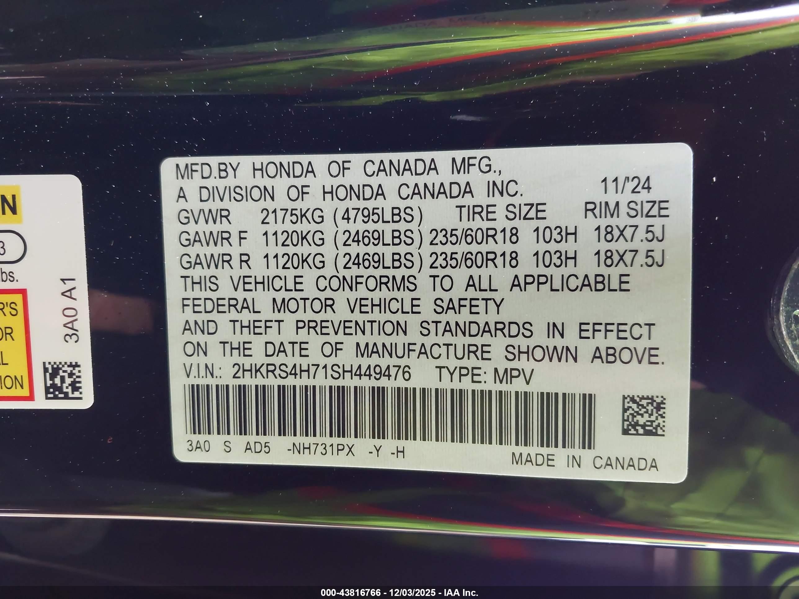 HONDA CR-V image 9