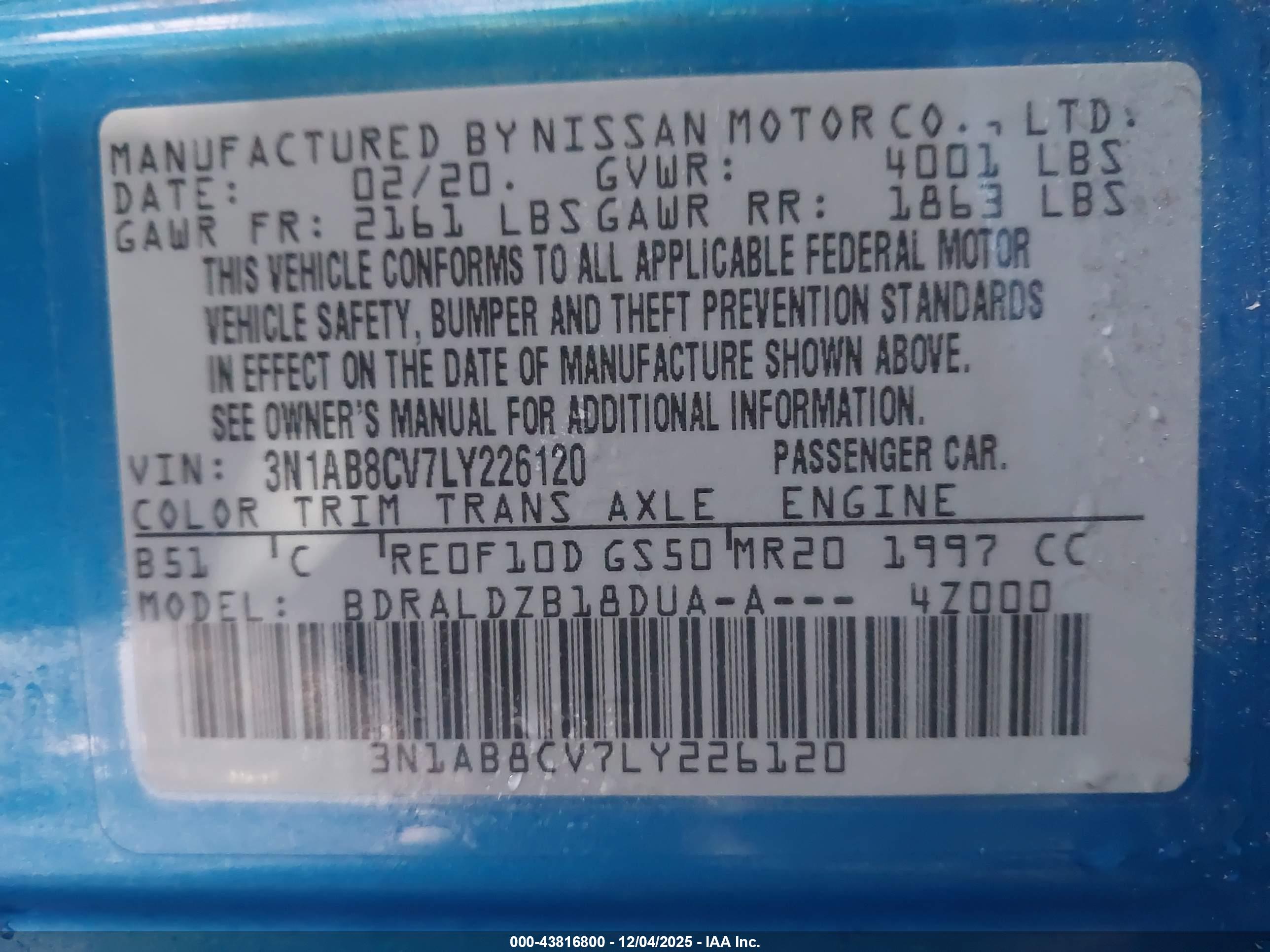 NISSAN SENTRA image 9