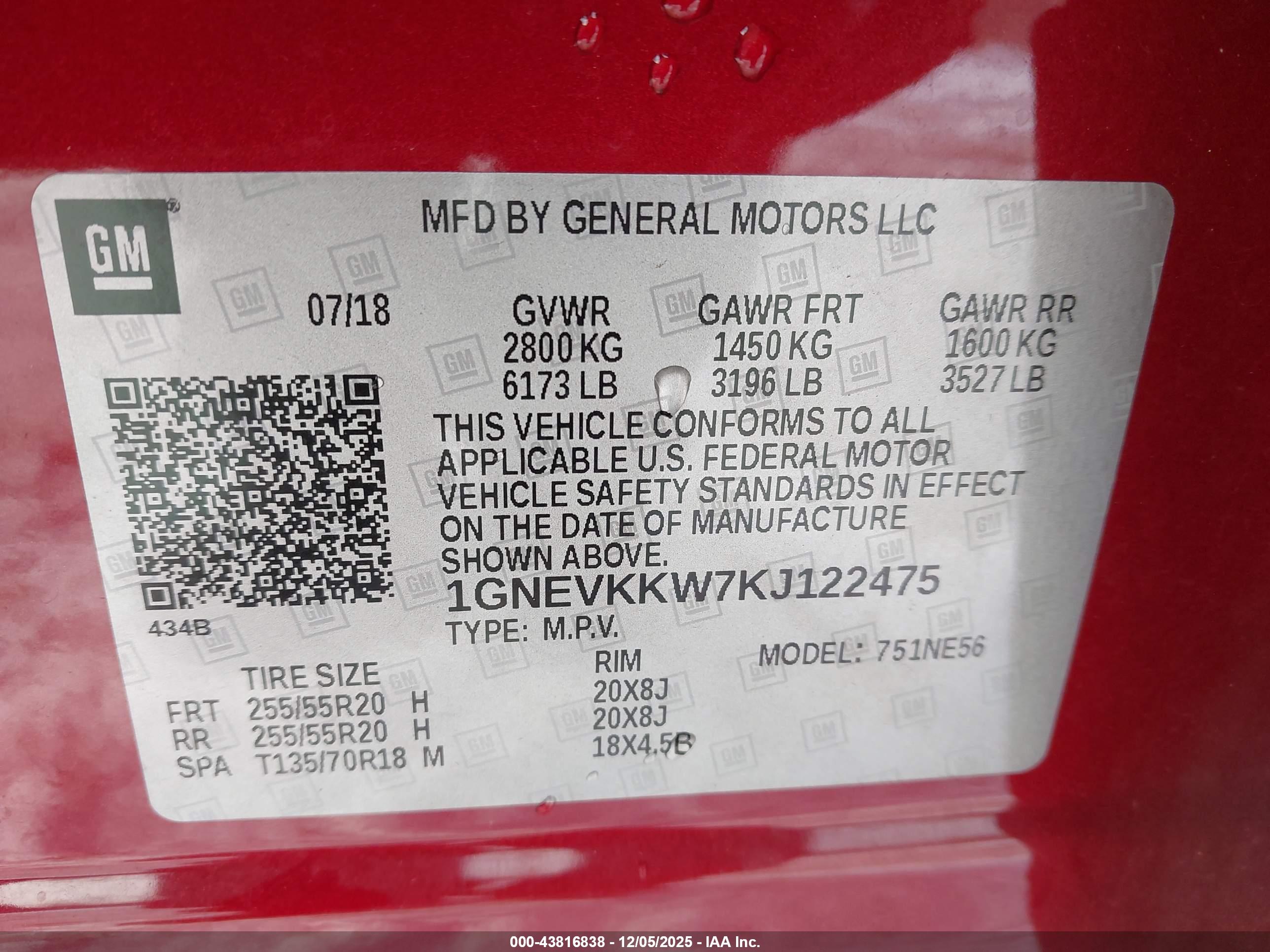 CHEVROLET TRAVERSE image 9