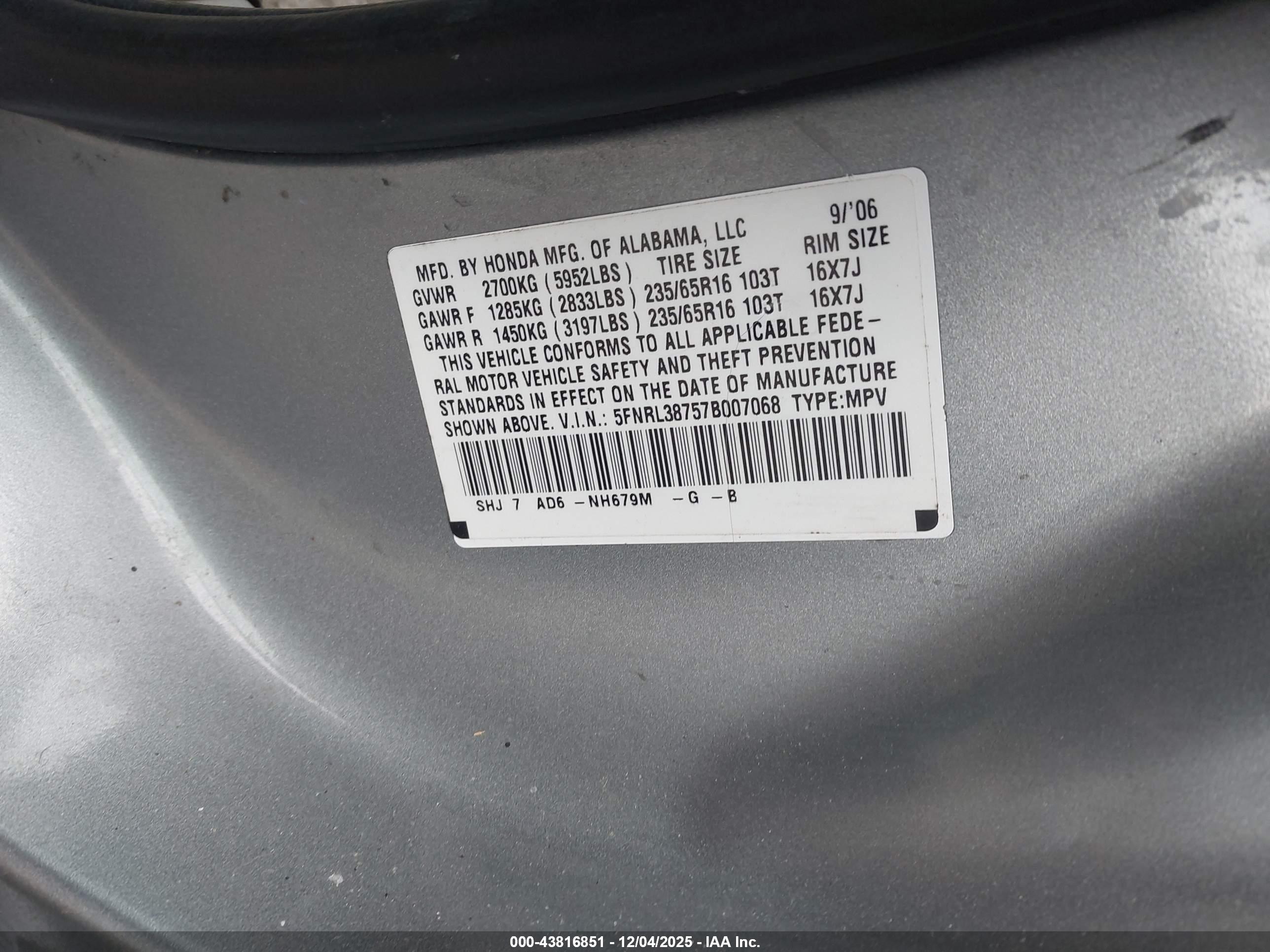 HONDA ODYSSEY image 9