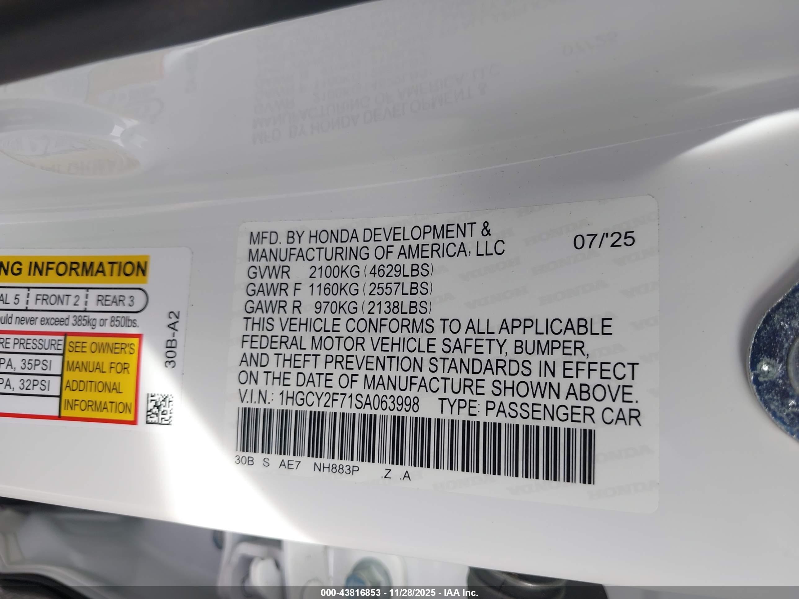 HONDA ACCORD image 9