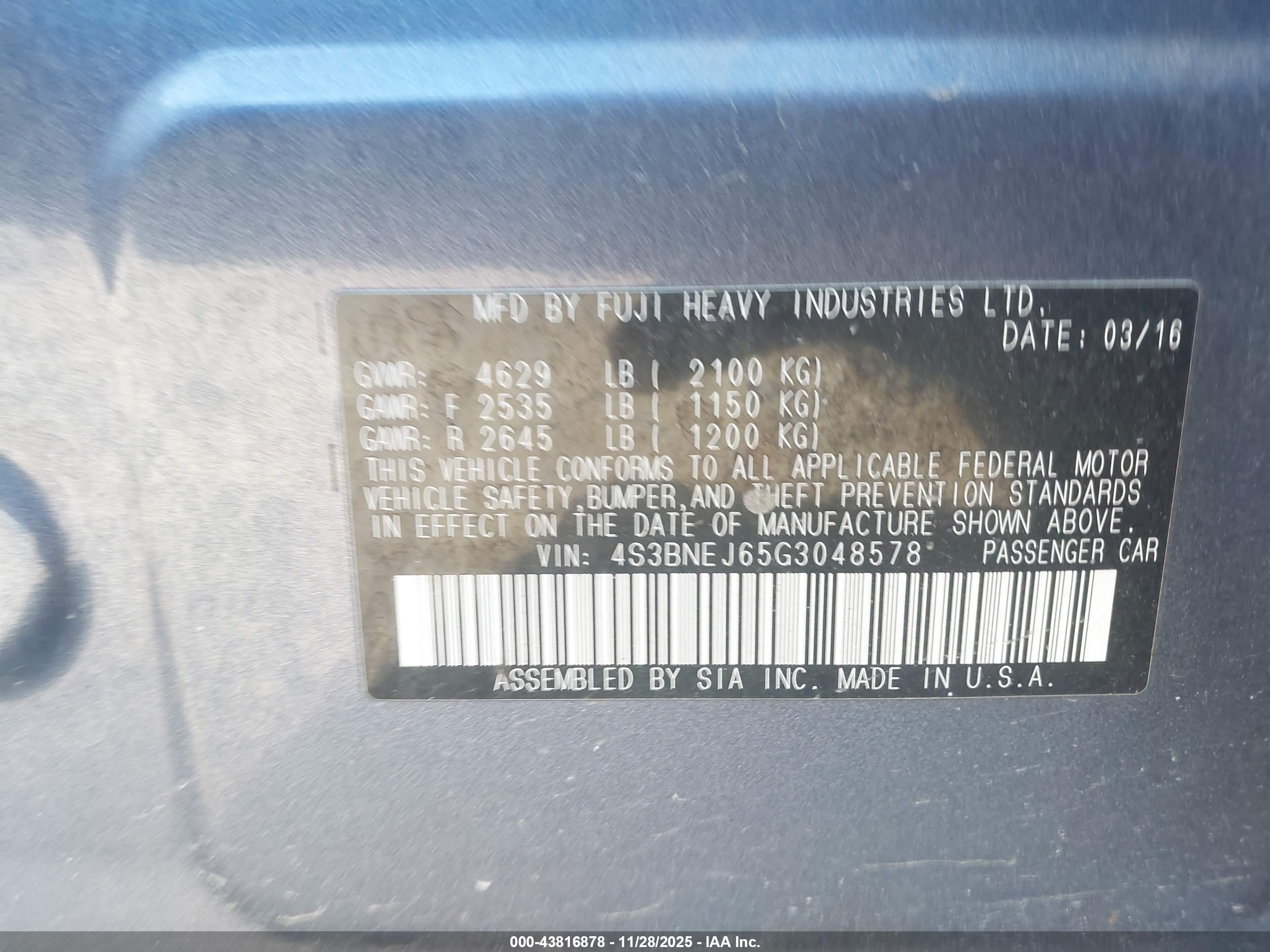SUBARU LEGACY image 9