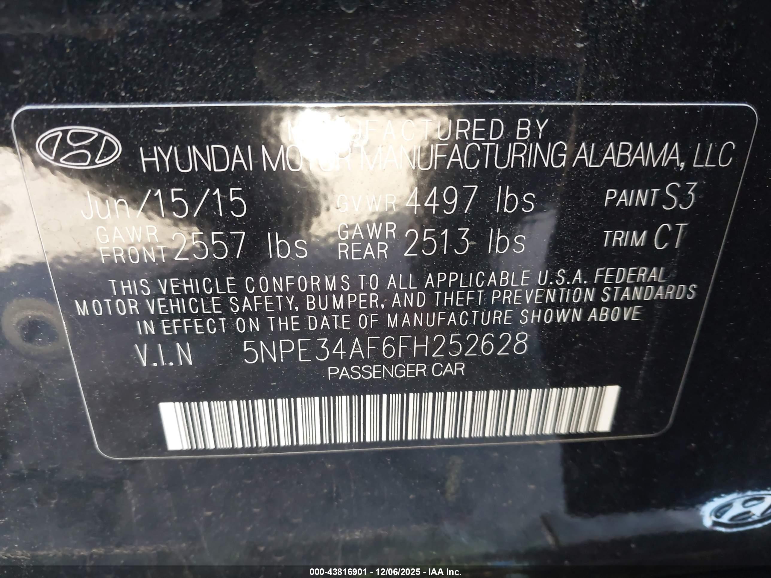 HYUNDAI SONATA image 9