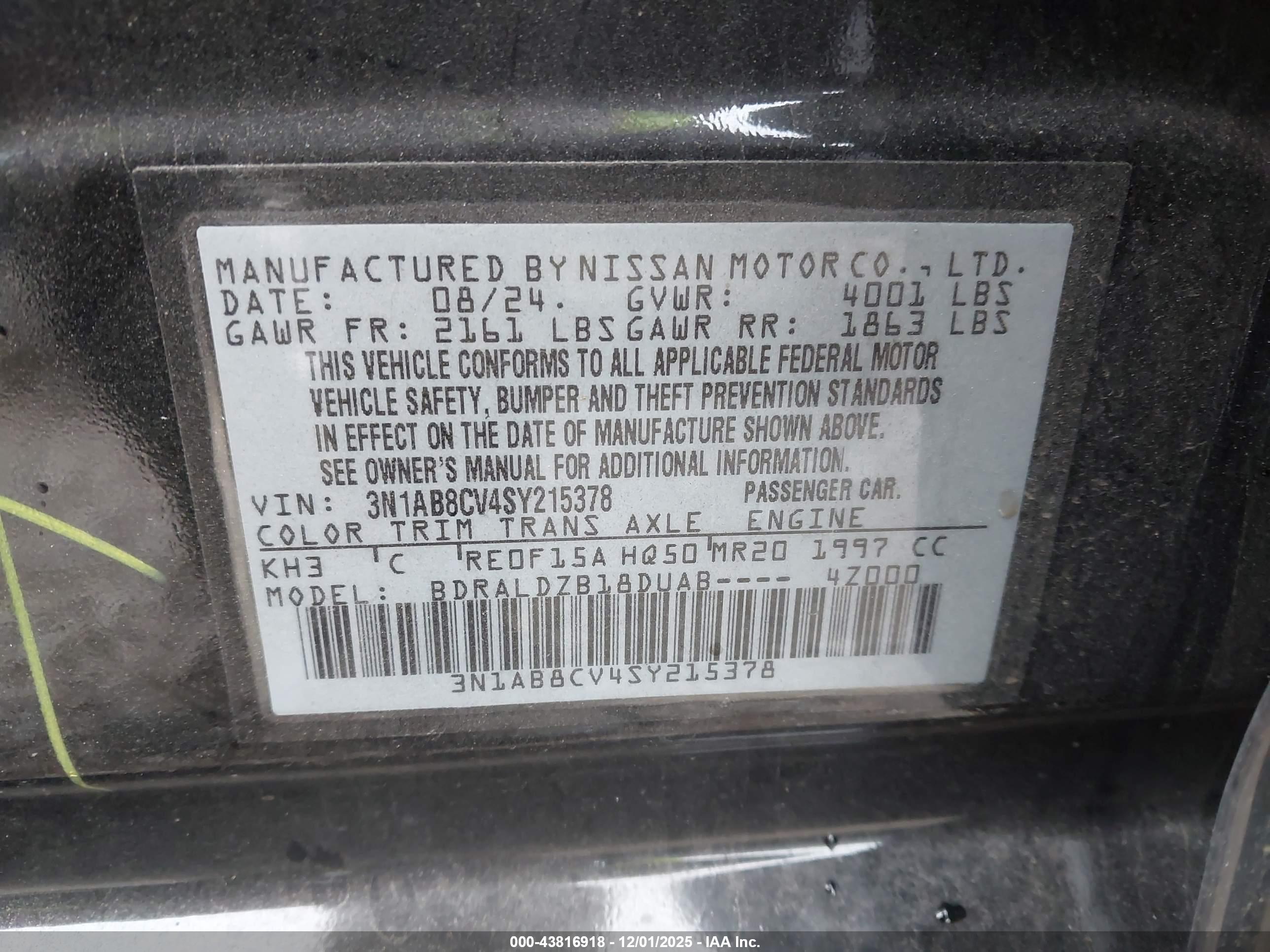 NISSAN SENTRA image 9