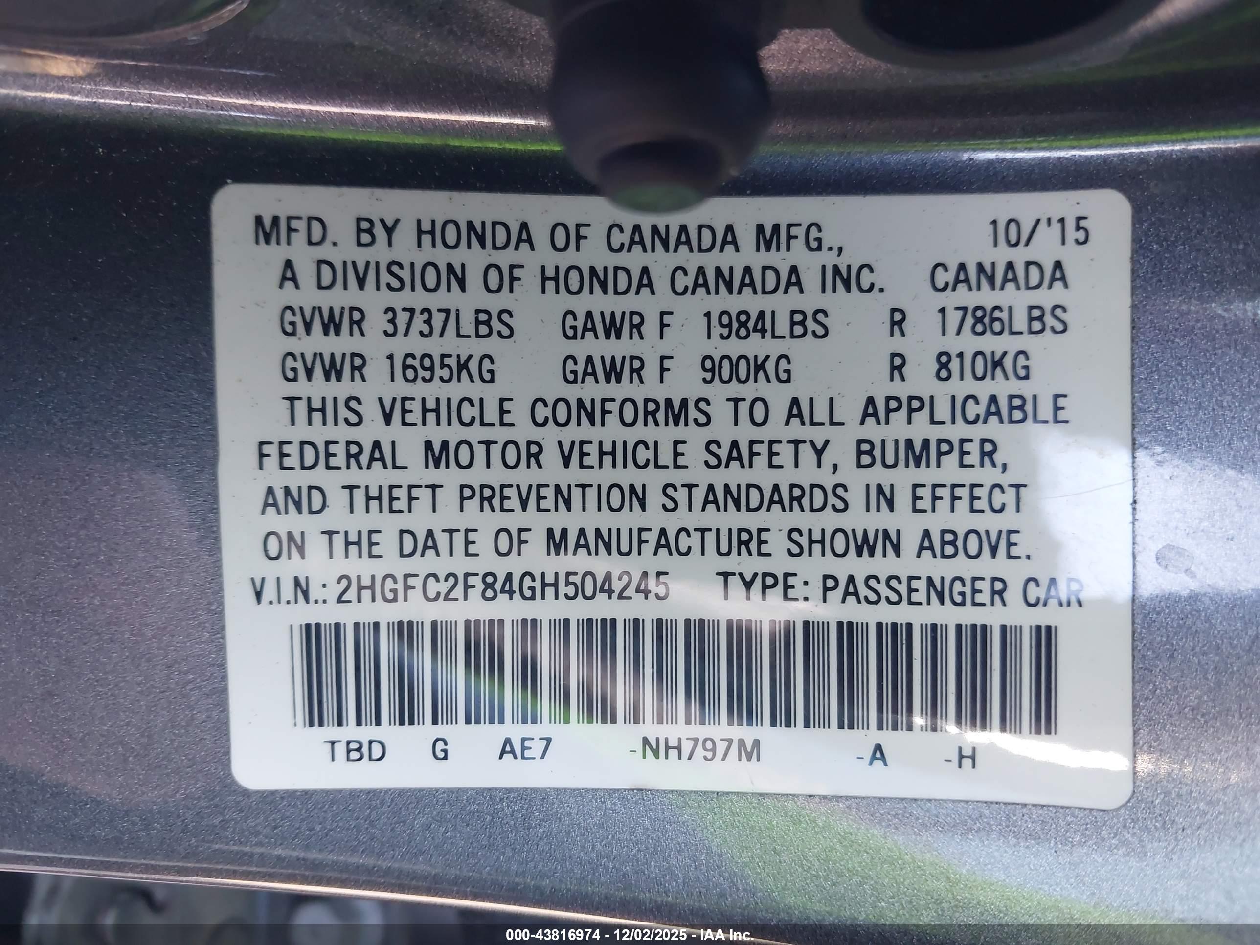 HONDA CIVIC image 9