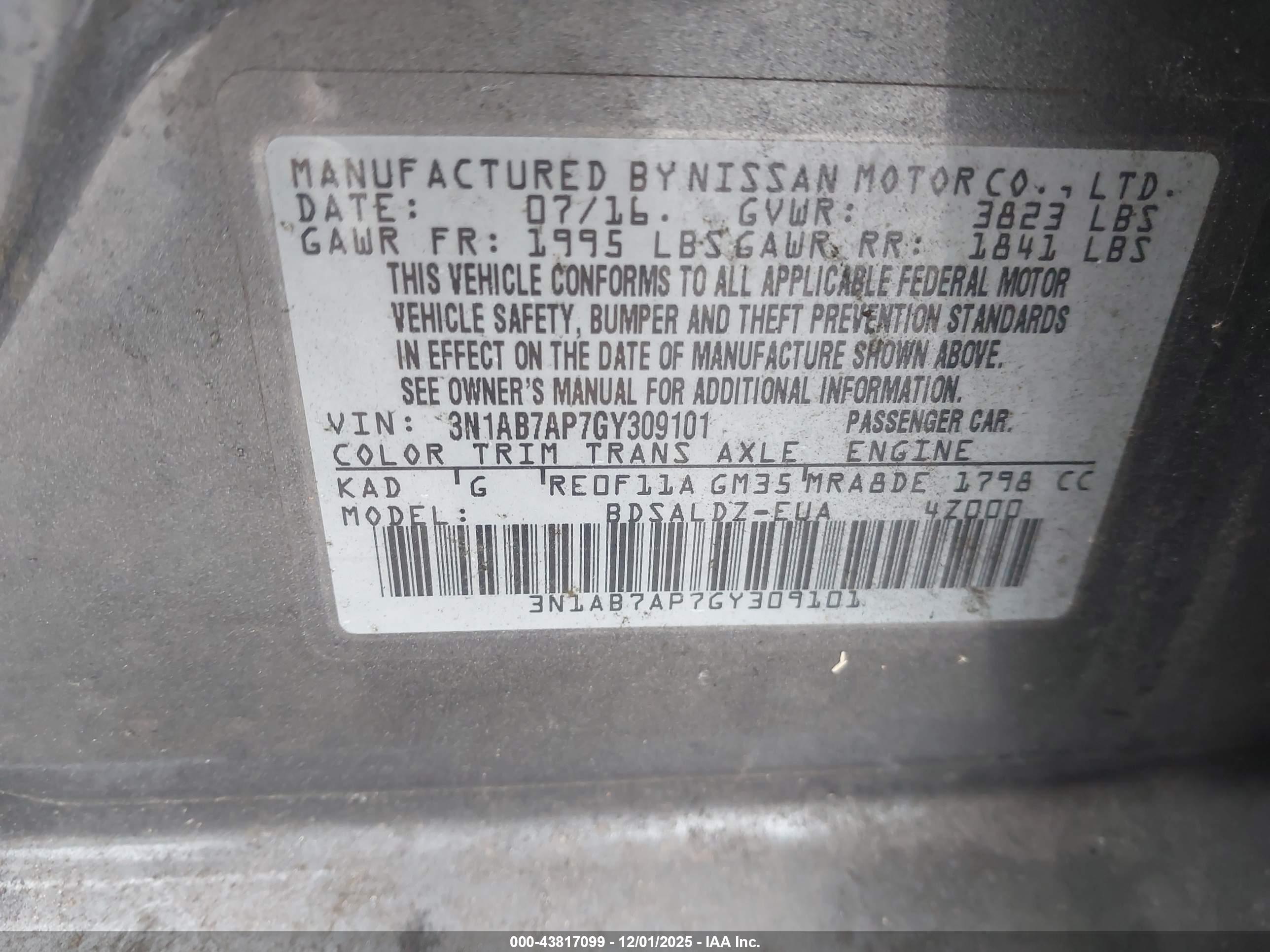 NISSAN SENTRA image 9