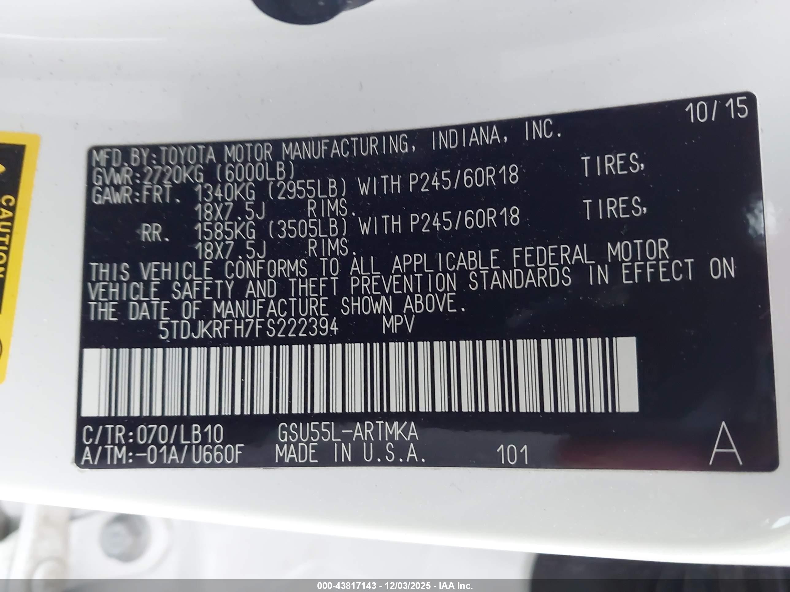 TOYOTA HIGHLANDER image 9