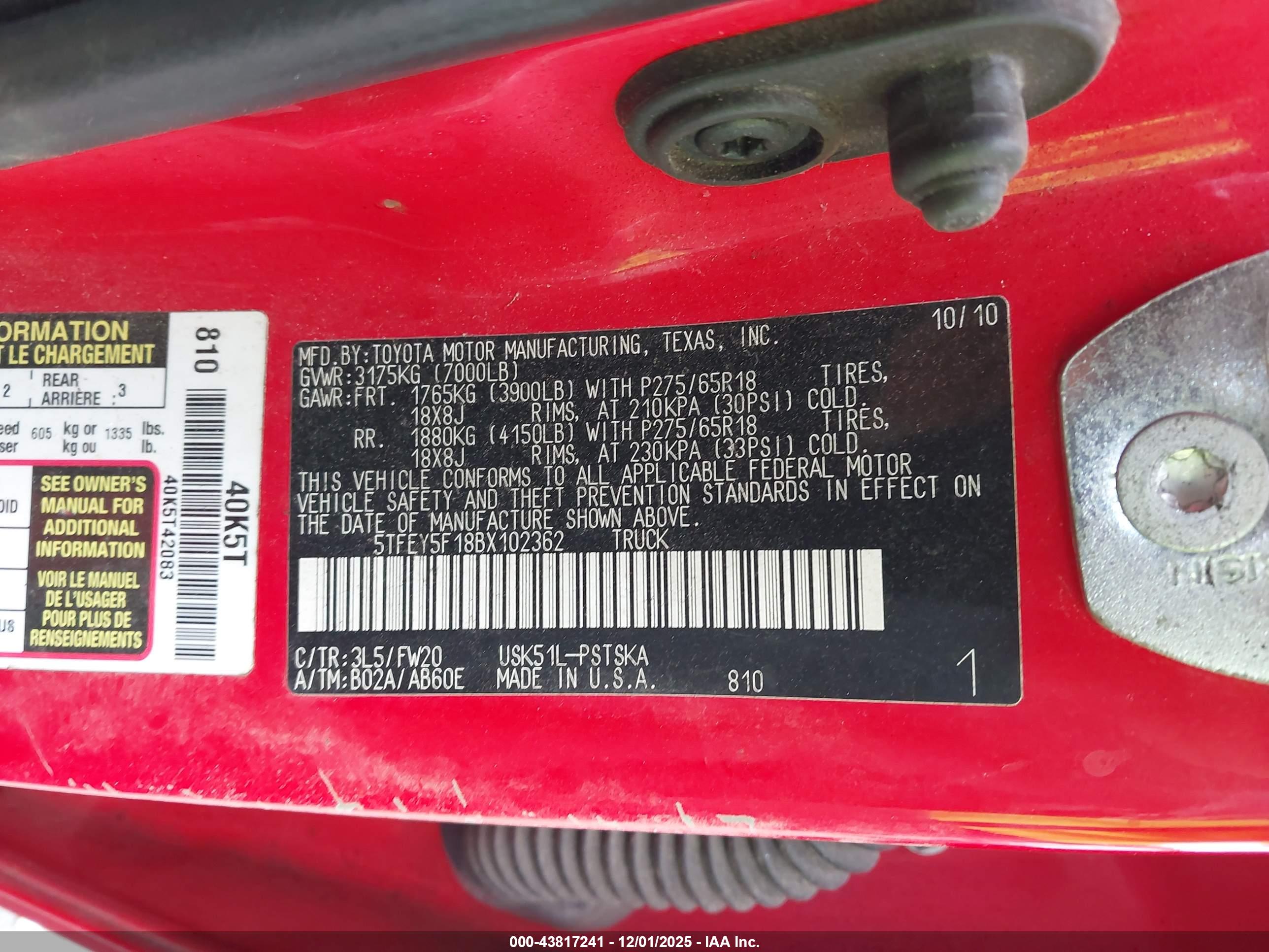 TOYOTA TUNDRA image 9
