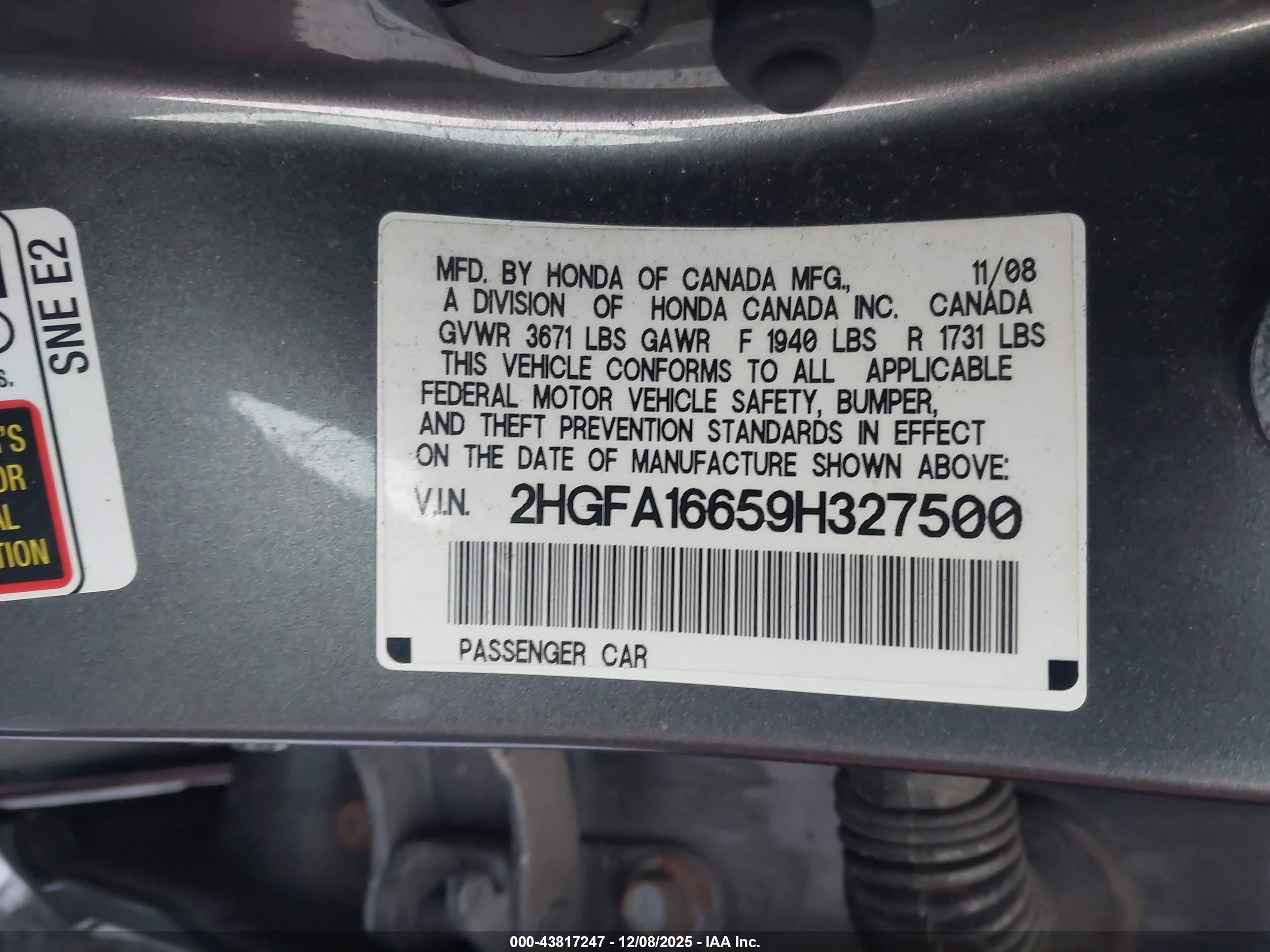 HONDA CIVIC image 9