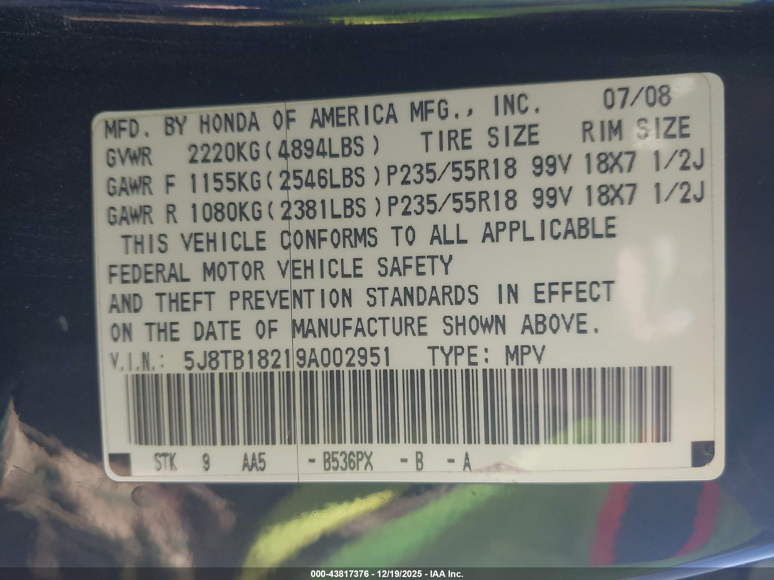 ACURA RDX image 9