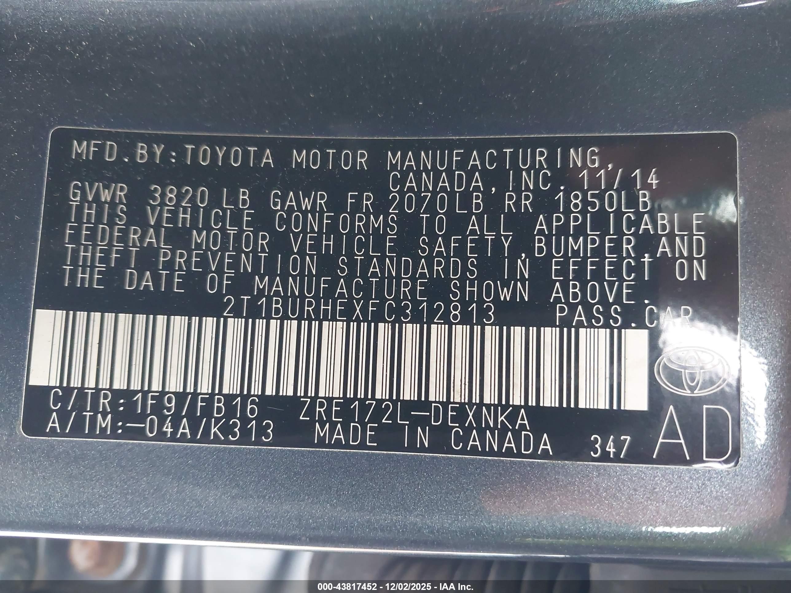 TOYOTA COROLLA image 9