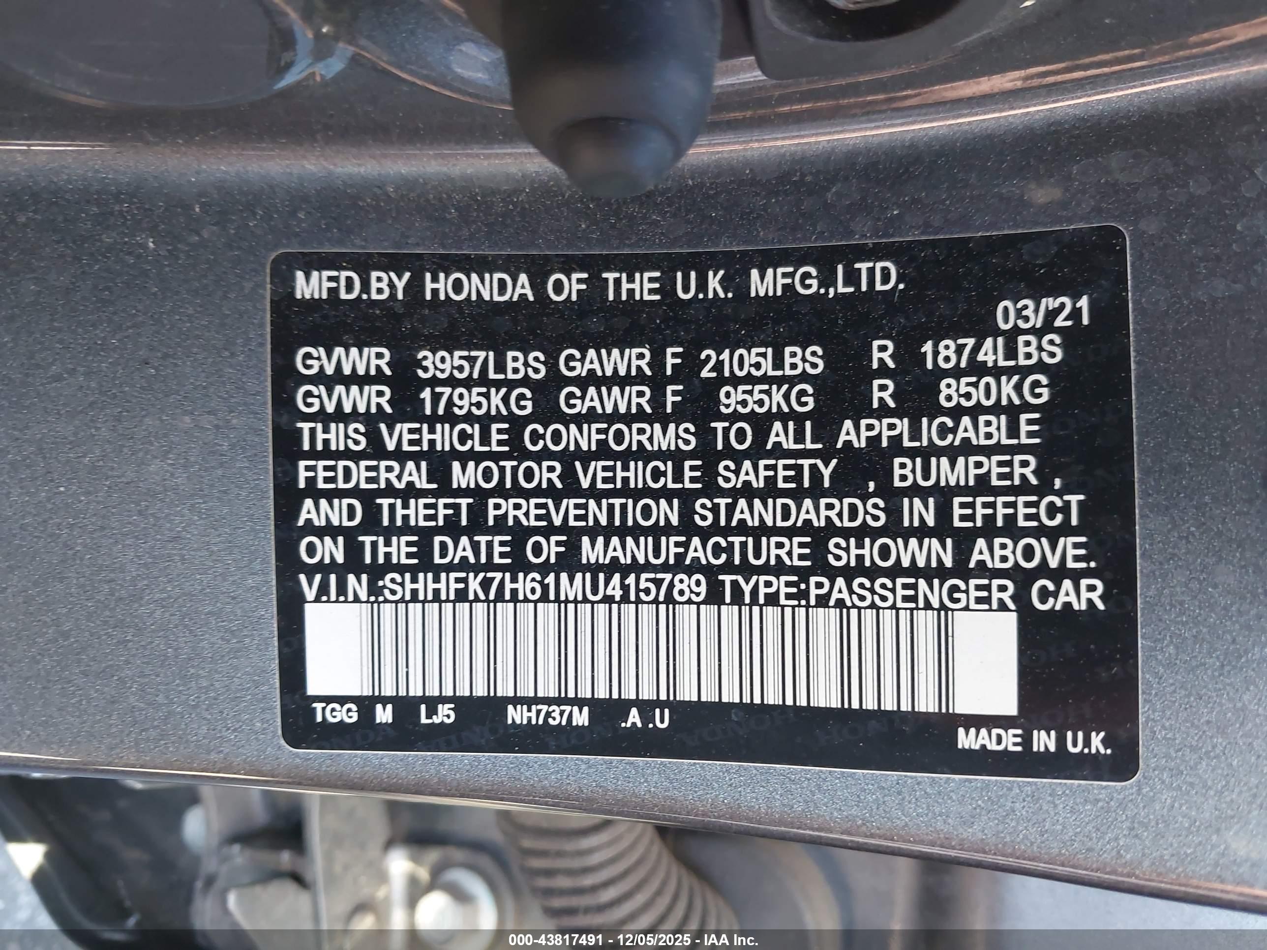 HONDA CIVIC image 9