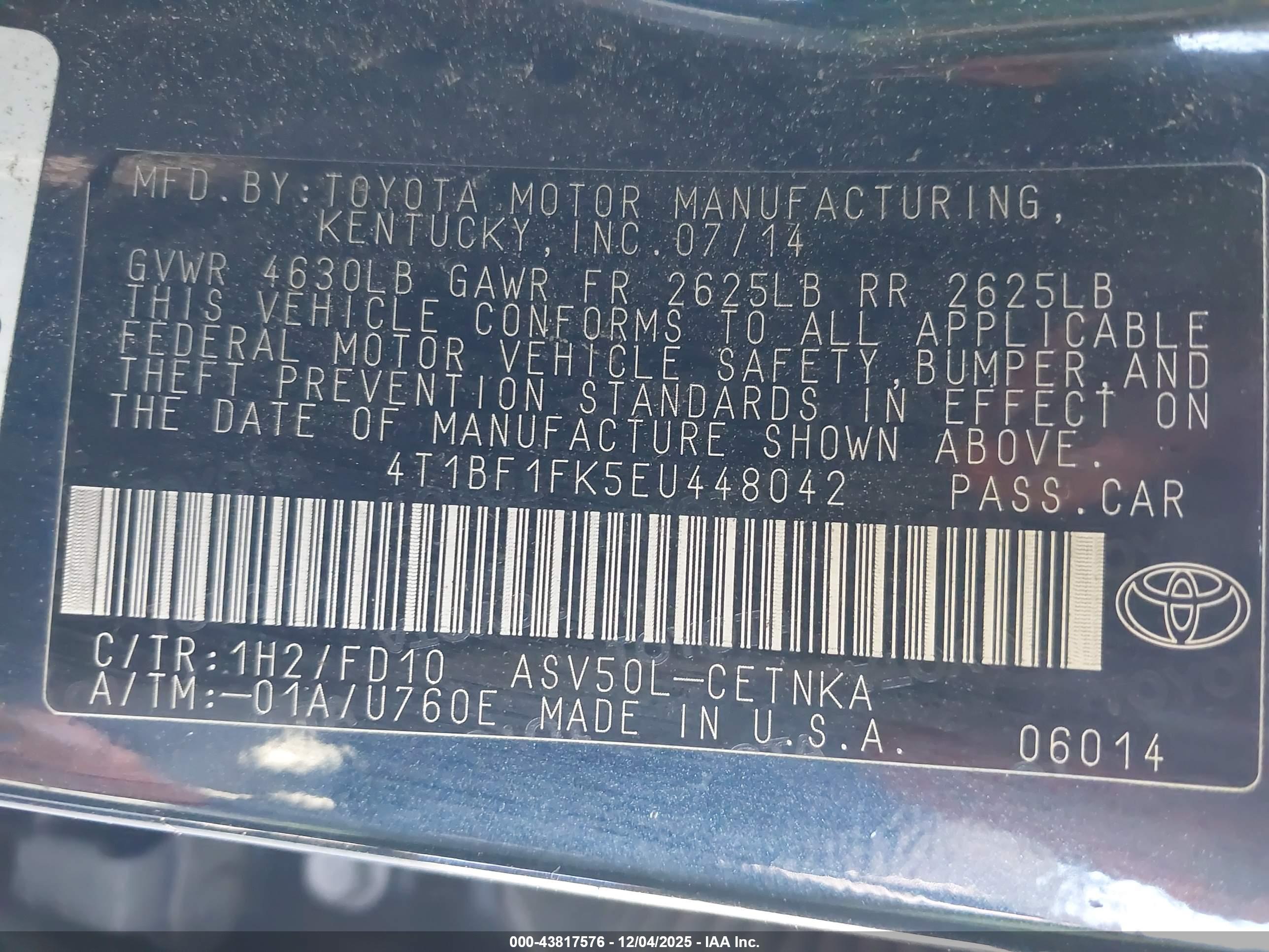 TOYOTA CAMRY image 9
