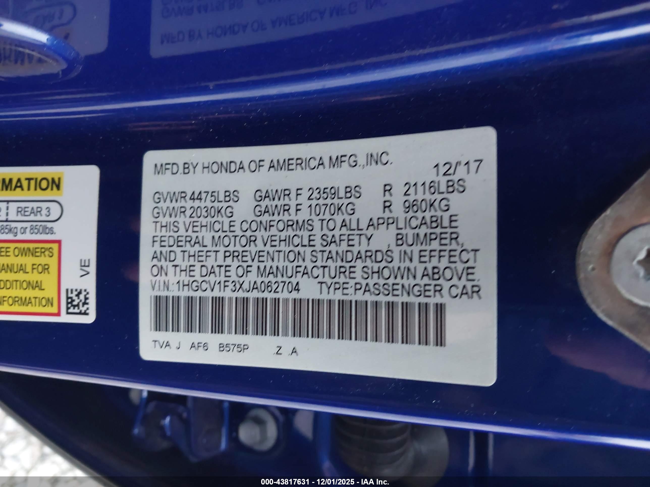 HONDA ACCORD image 9