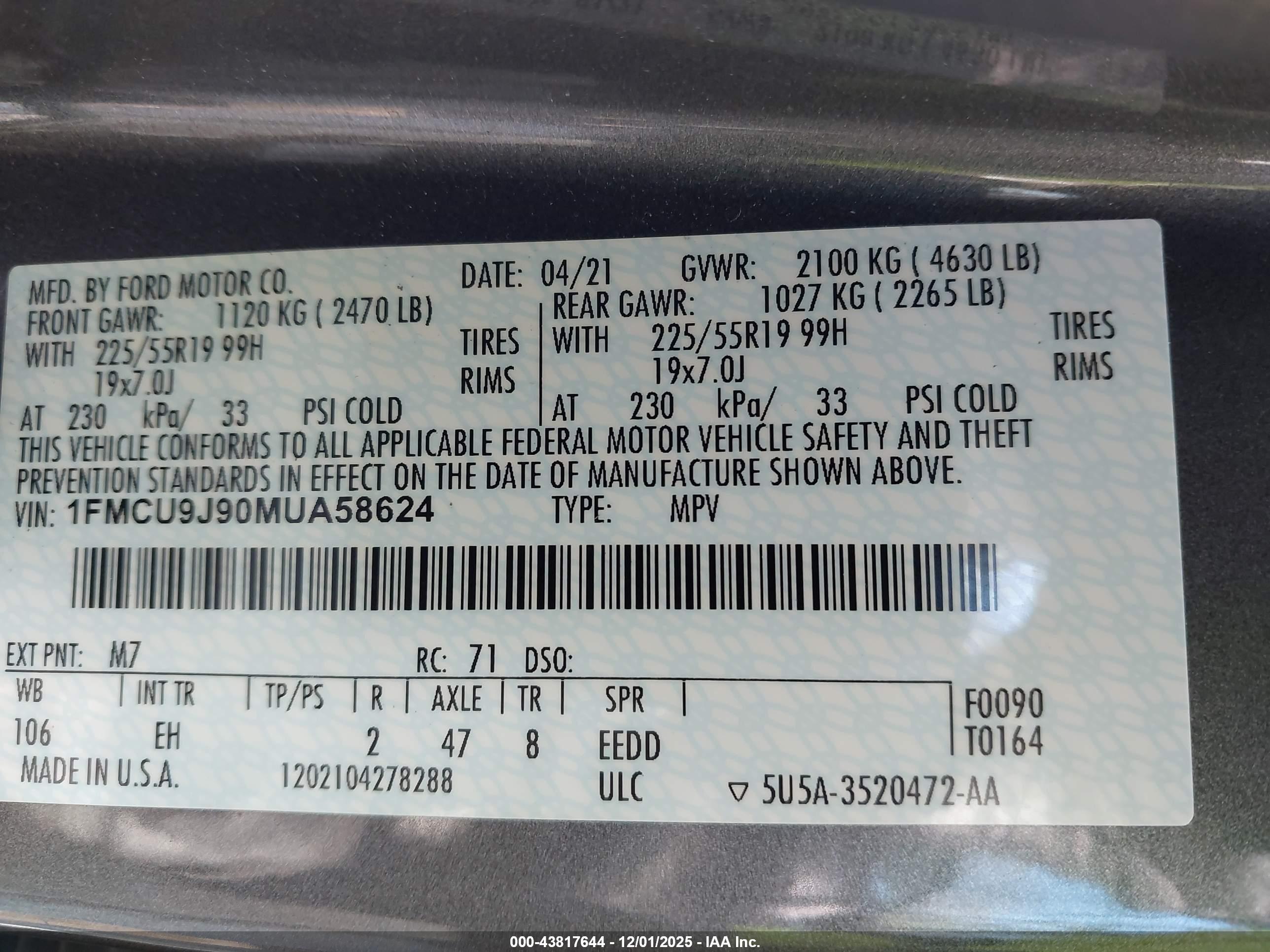 FORD ESCAPE image 9
