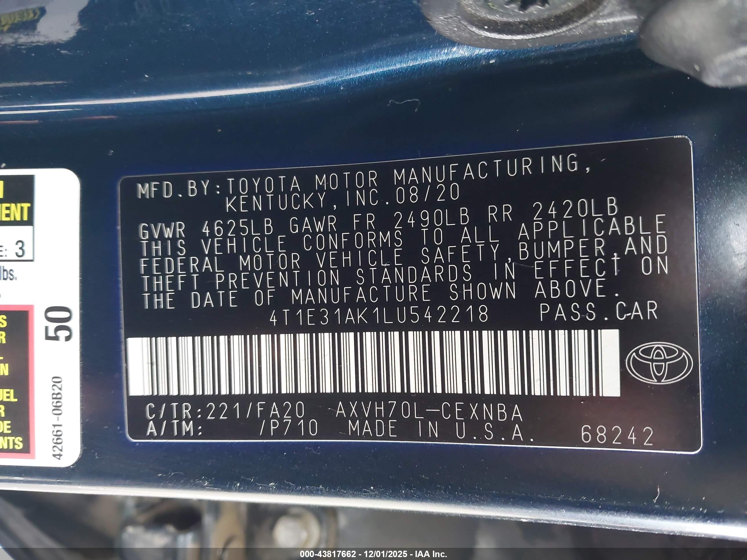TOYOTA CAMRY image 9