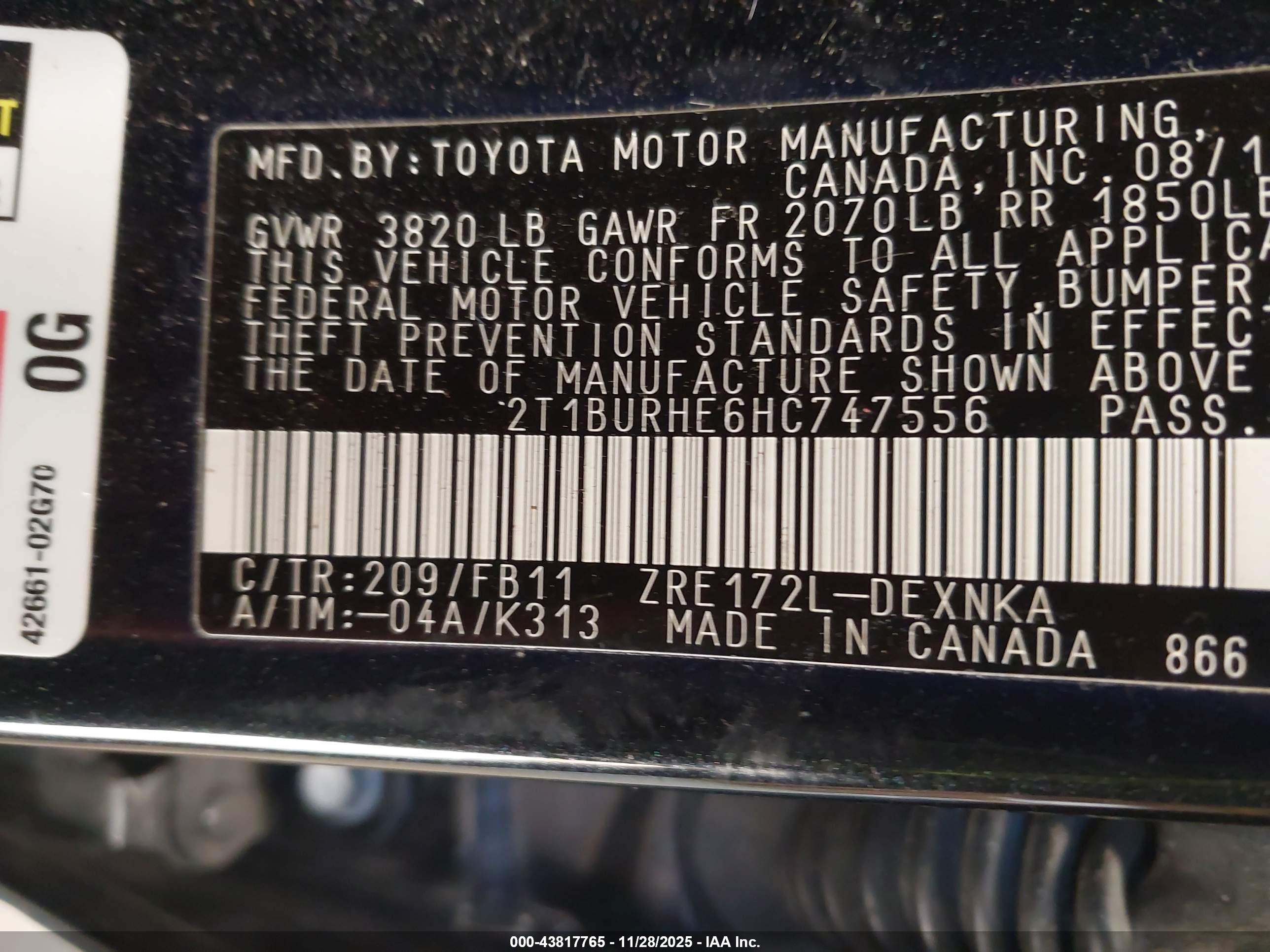 TOYOTA COROLLA image 9
