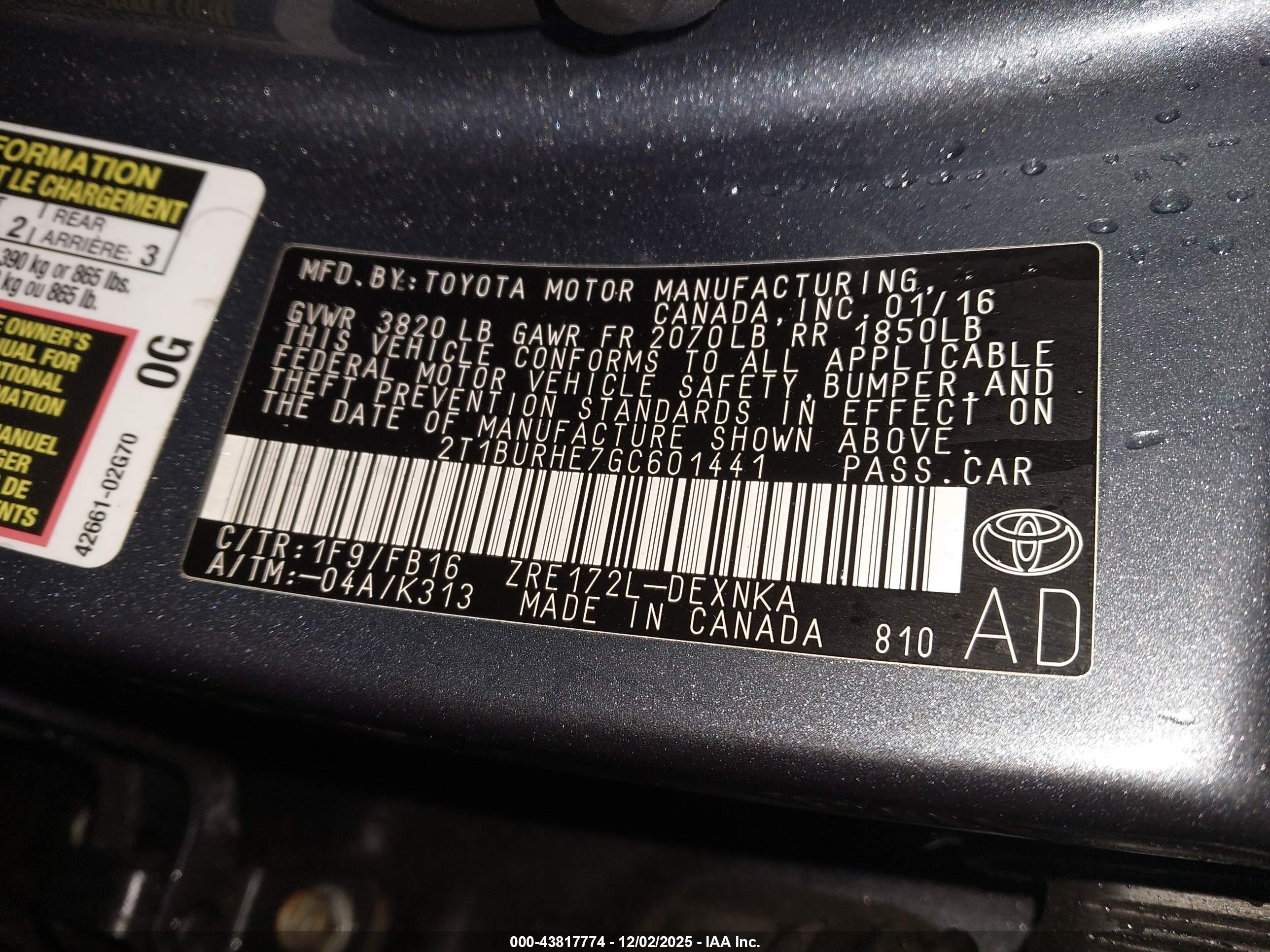 TOYOTA COROLLA image 9