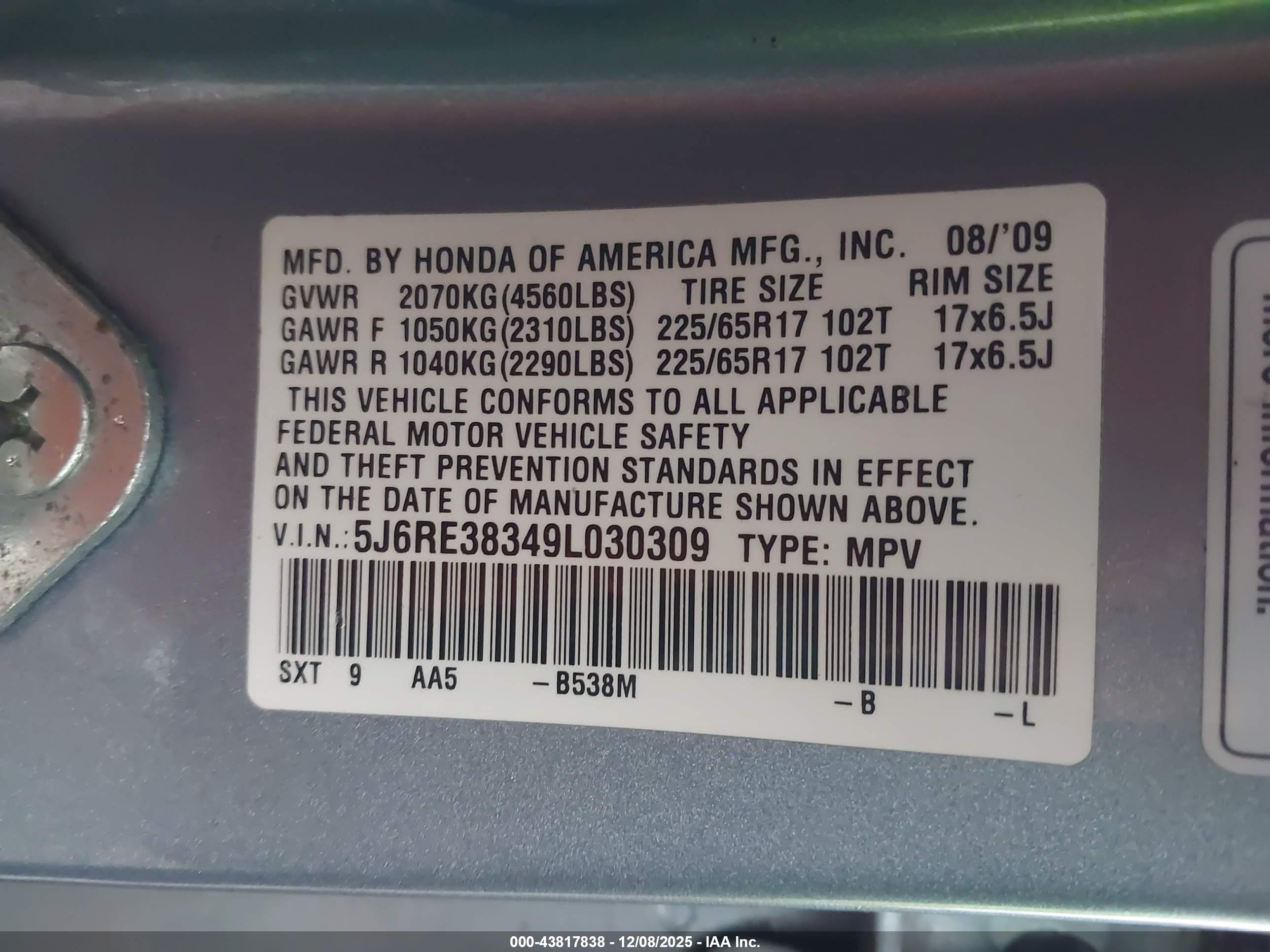HONDA CR-V image 9