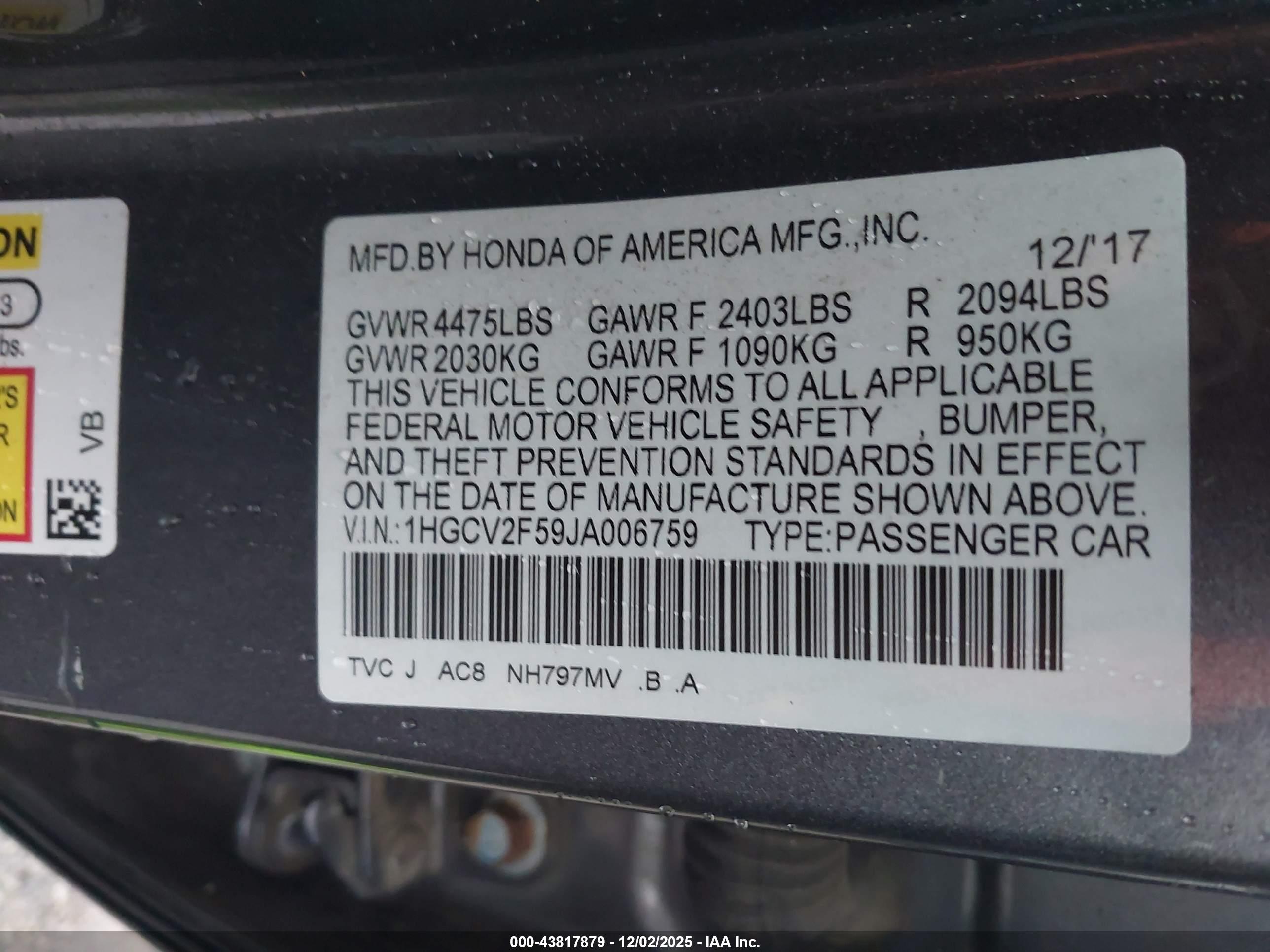 HONDA ACCORD image 9