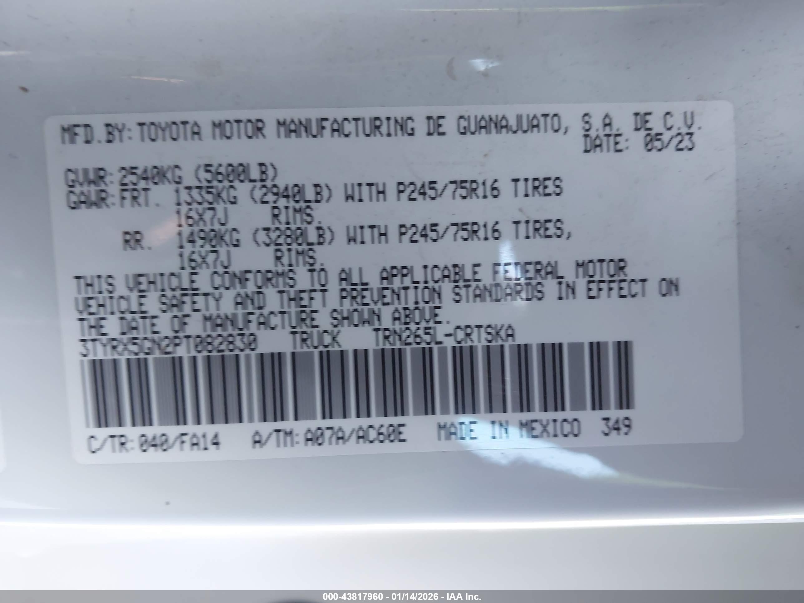 TOYOTA TACOMA image 9
