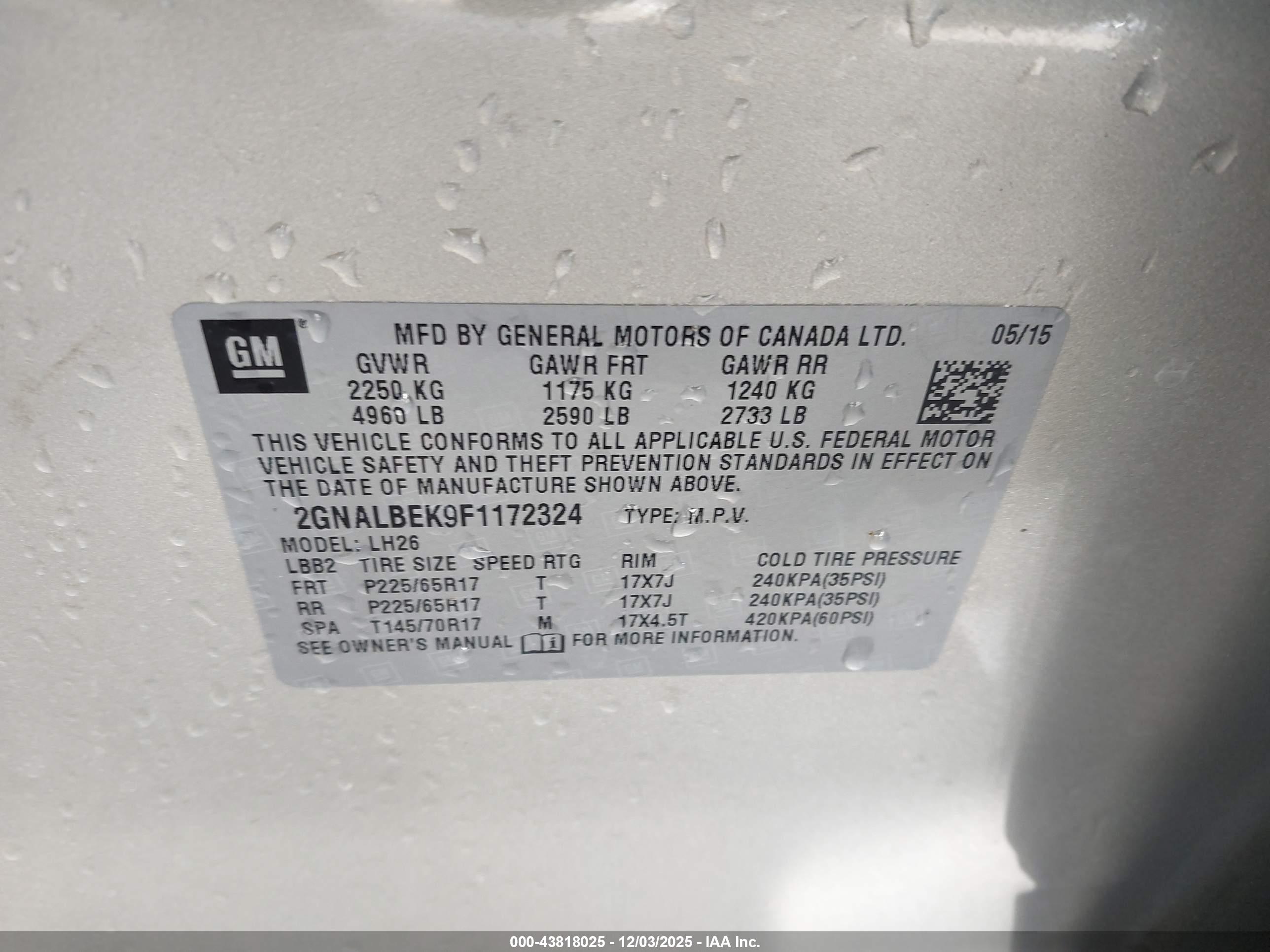 CHEVROLET EQUINOX image 9