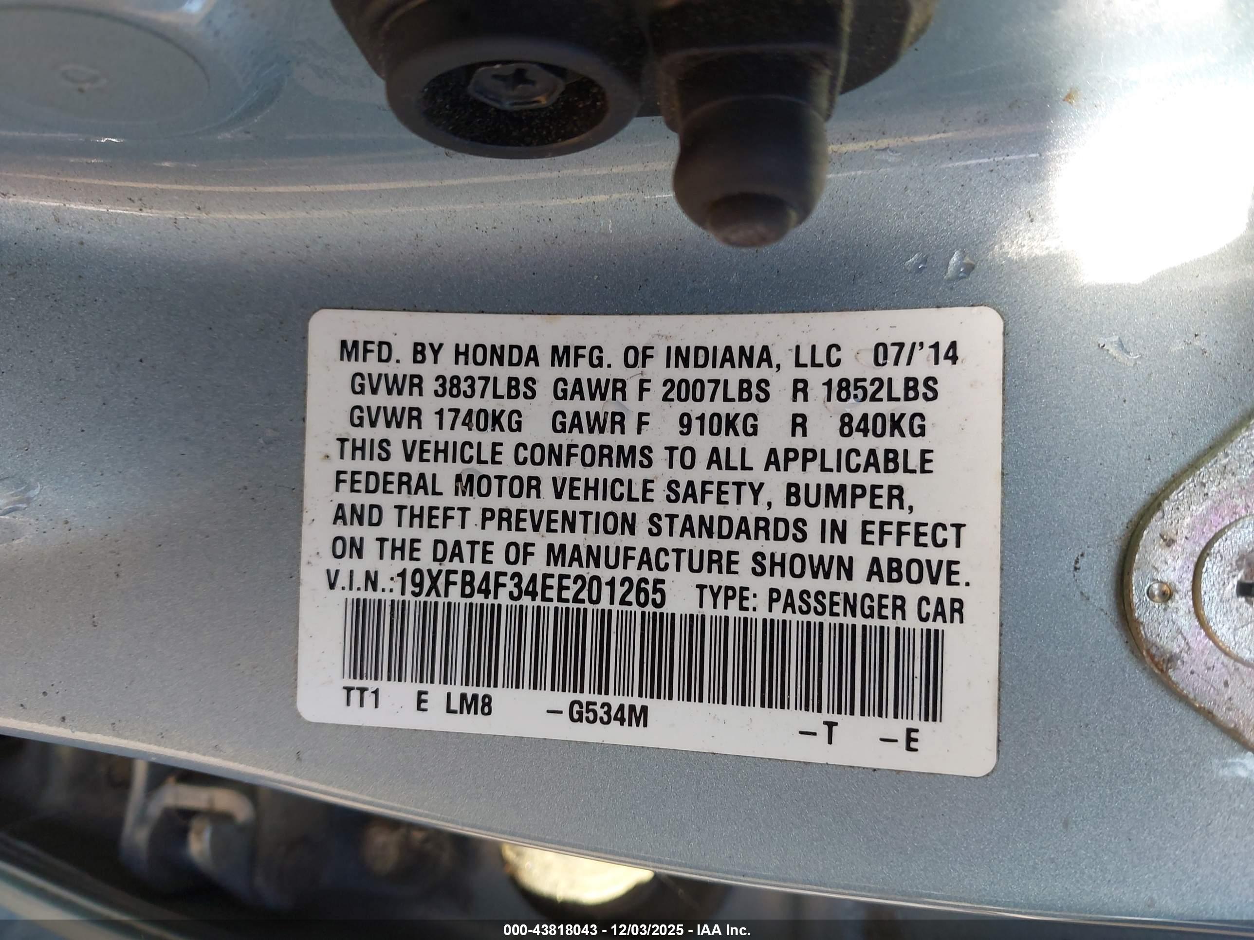 HONDA CIVIC image 9